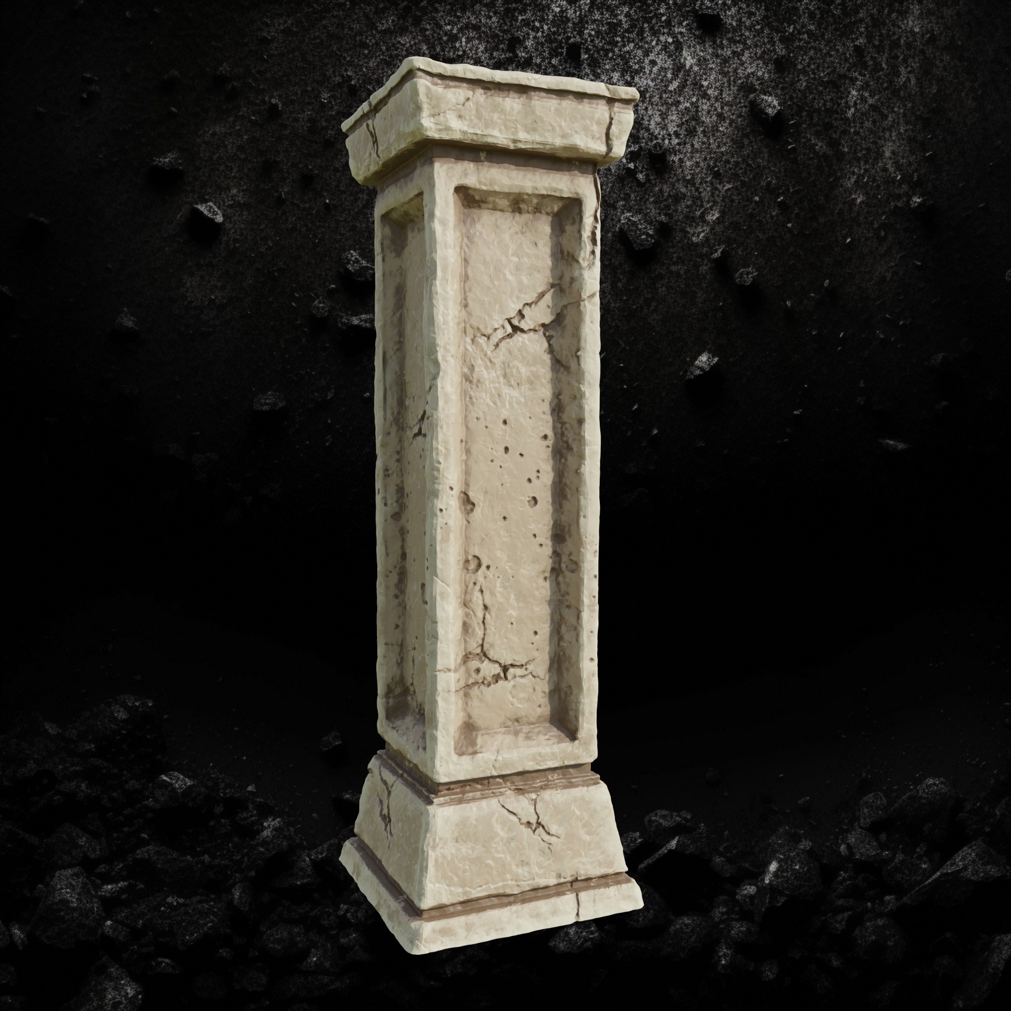 Kimonobe Ruins - Asian Inspired Fallen Temple STL for DnD & Wargaming