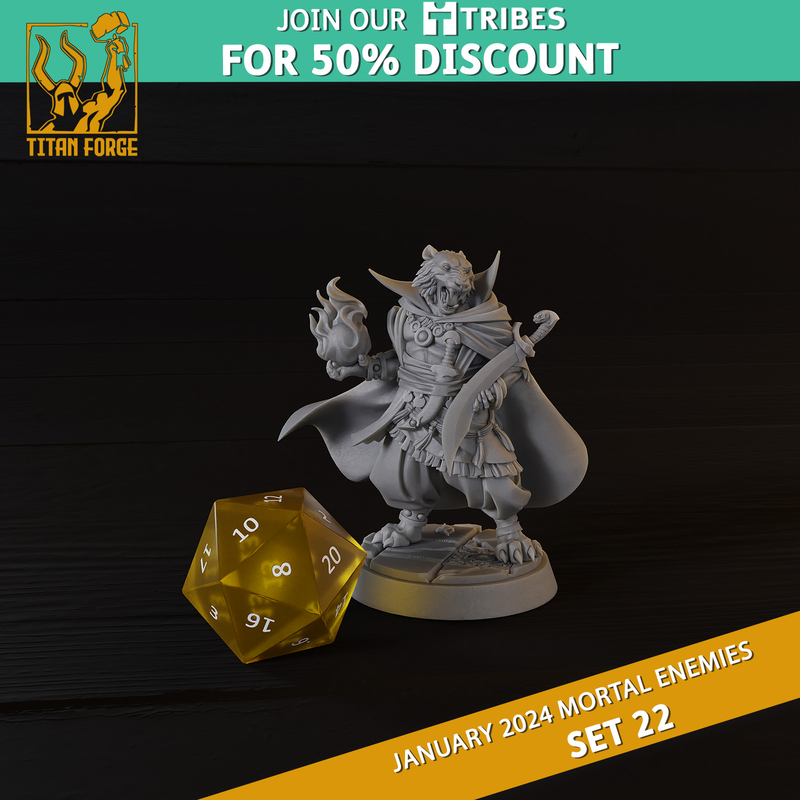 Rakshasa - RPG Monster DnD 5e - Mortal Enemies Set 22