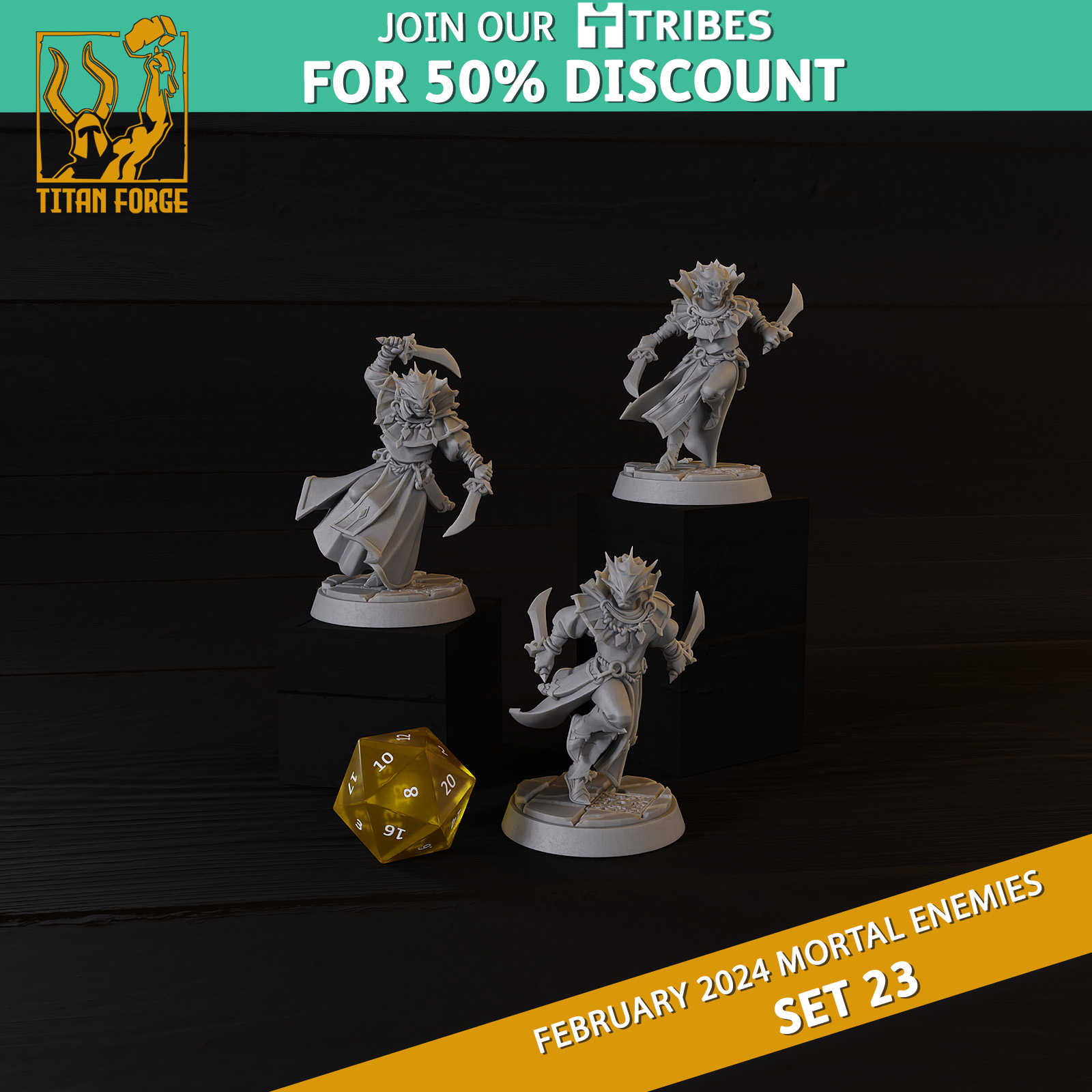 Dragon Cultists - RPG Monster DnD 5e - Mortal Enemies Set 23