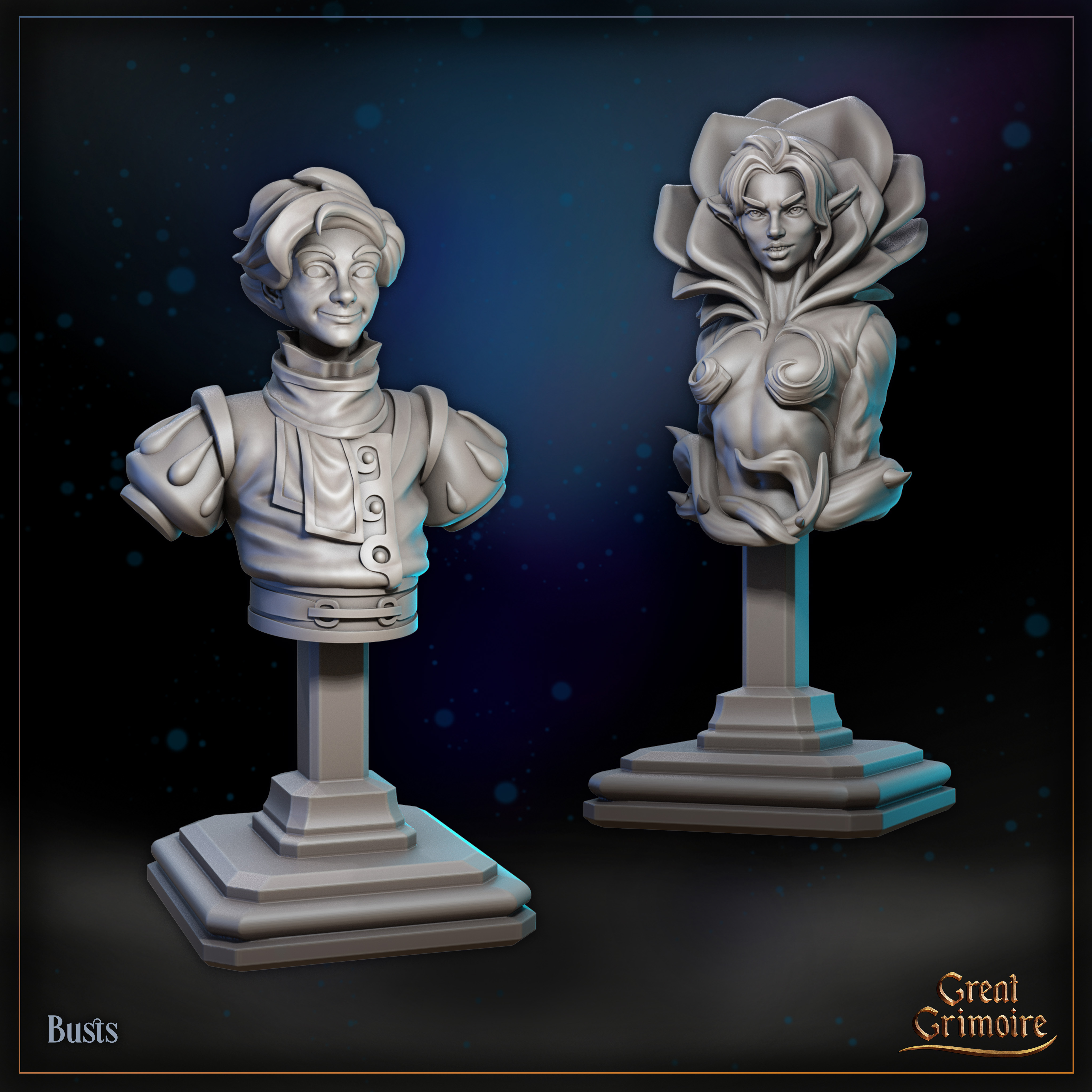 Bust of Eternal bloom and Prince Lior