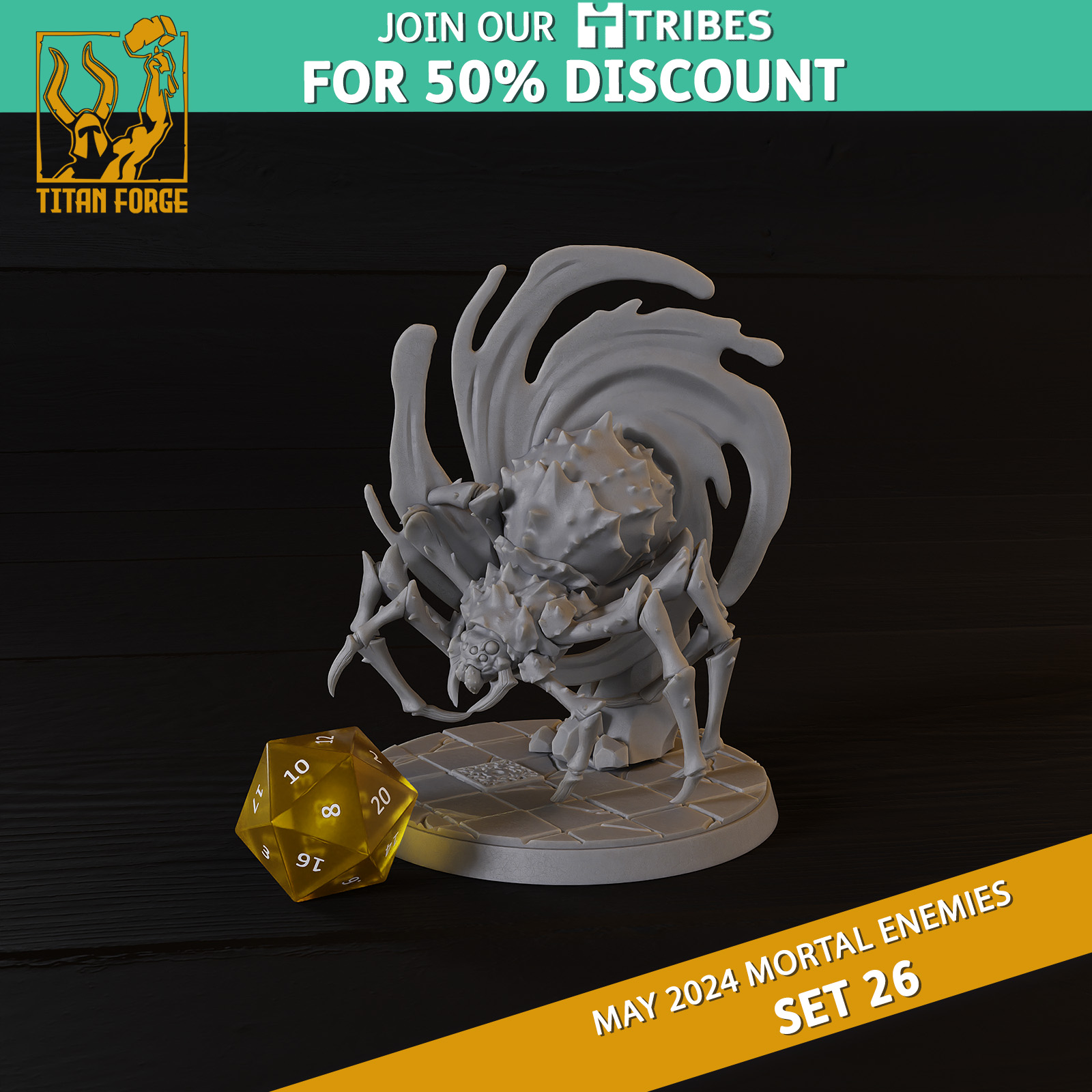 Phase Spider - RPG Monster DnD 5e - Mortal Enemies Set 26