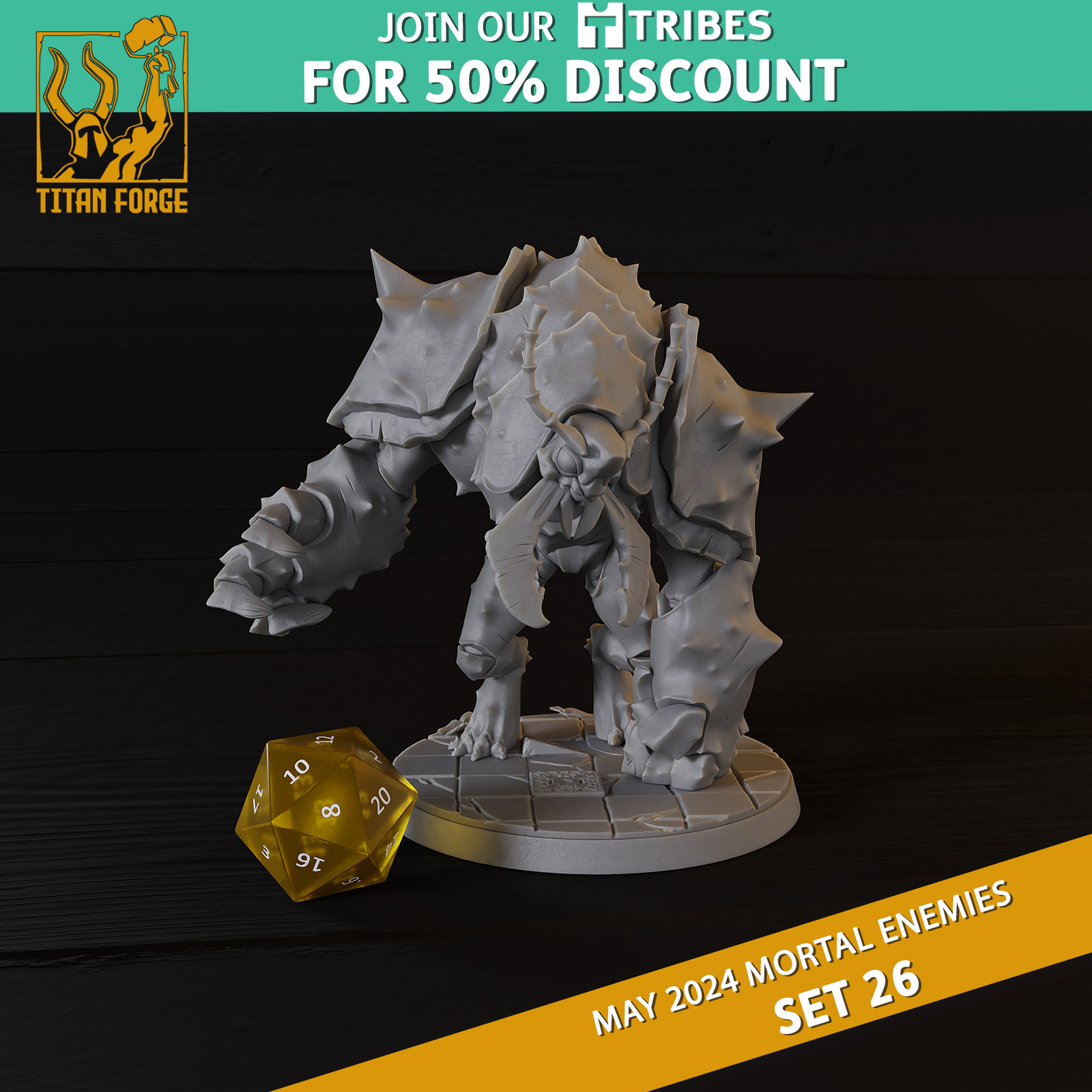Umber Hulk - RPG Monster DnD 5e - Mortal Enemies Set 26