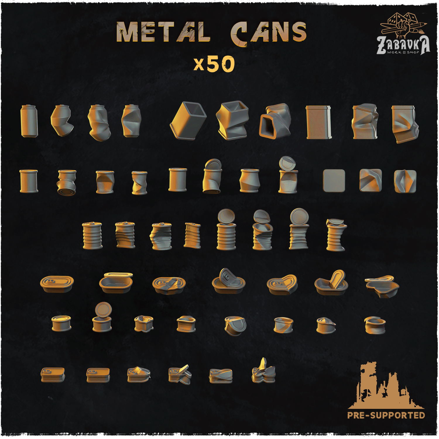 Metal cans - Basing Bits 2.0