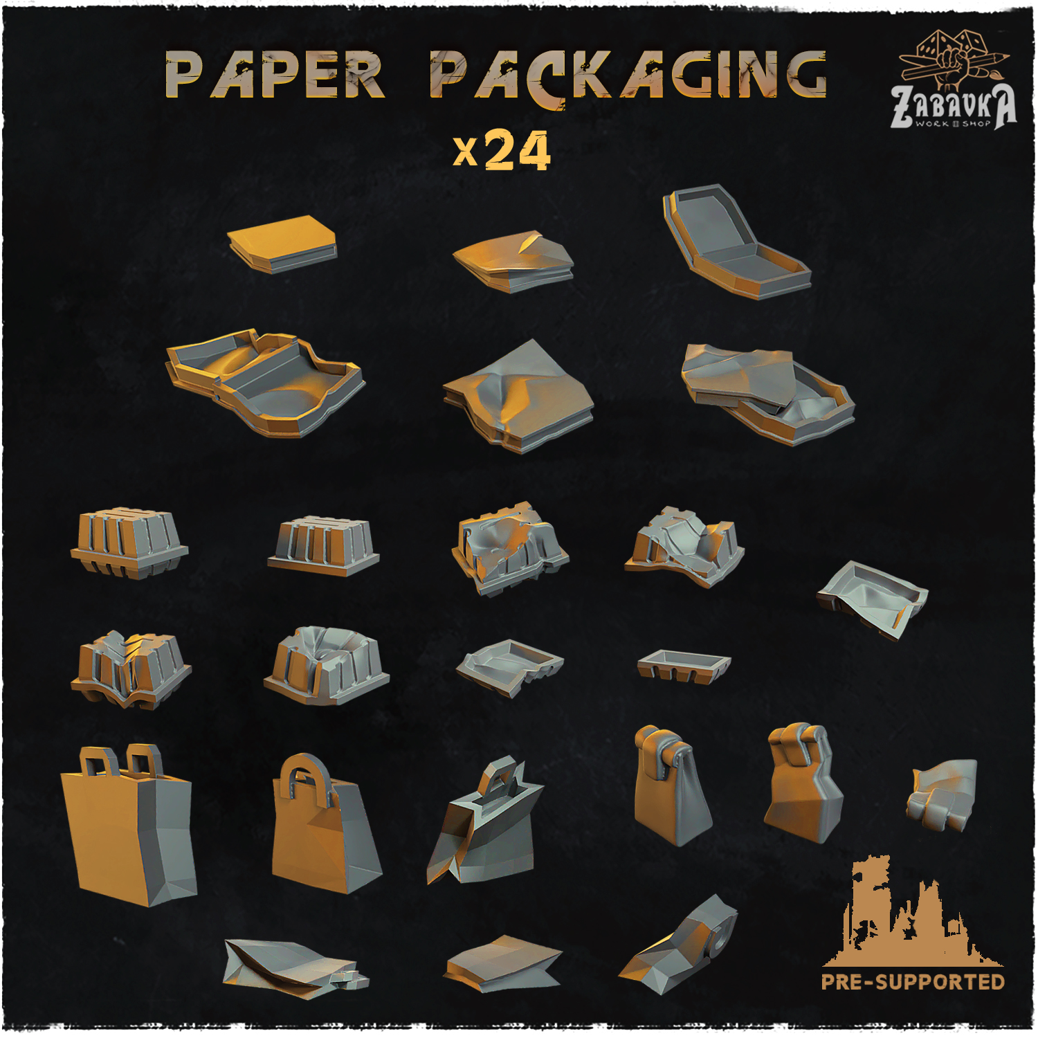 Paper packaging - Basing Bits 2.0