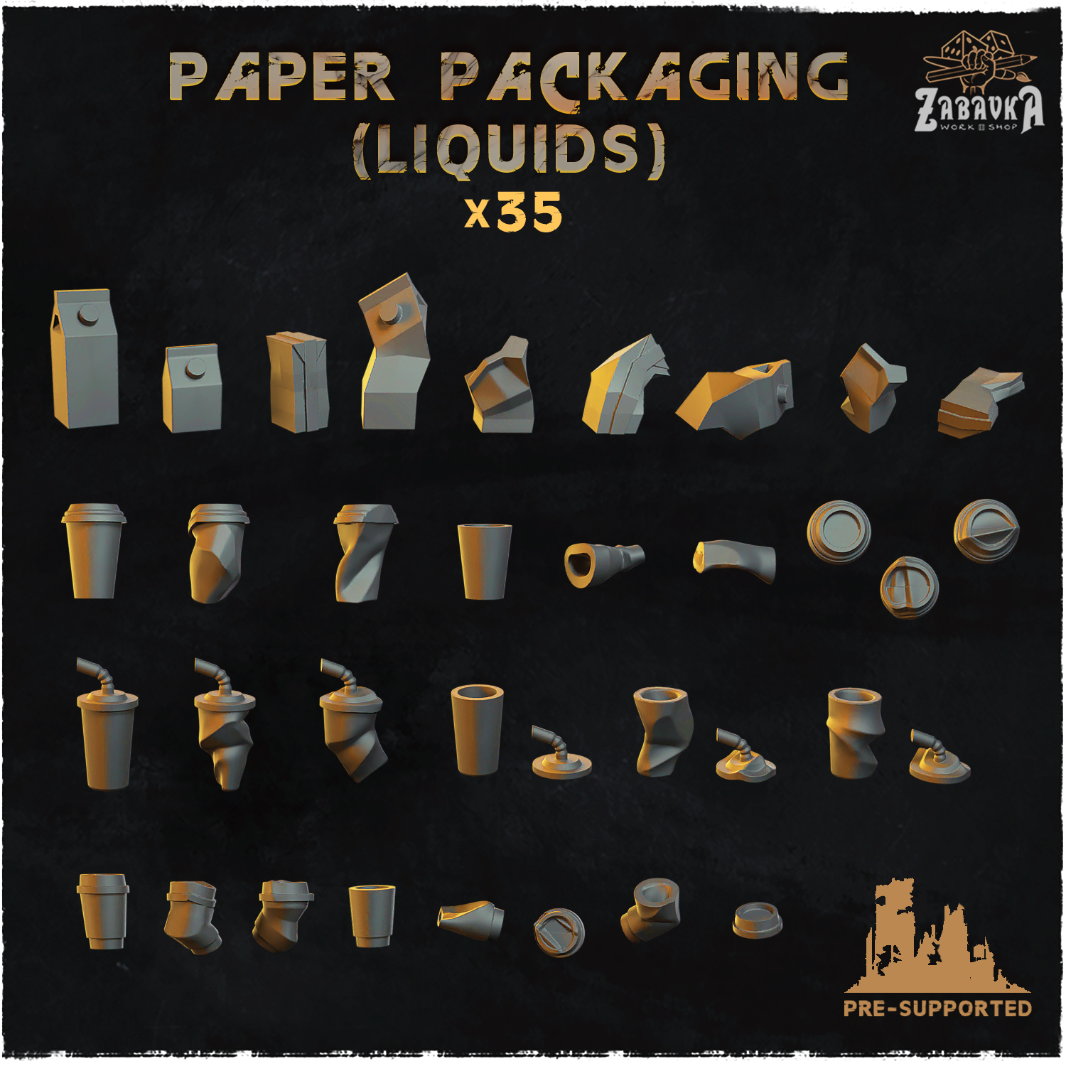 Paper Packaging (Liquids) - Basing Bits 2.0