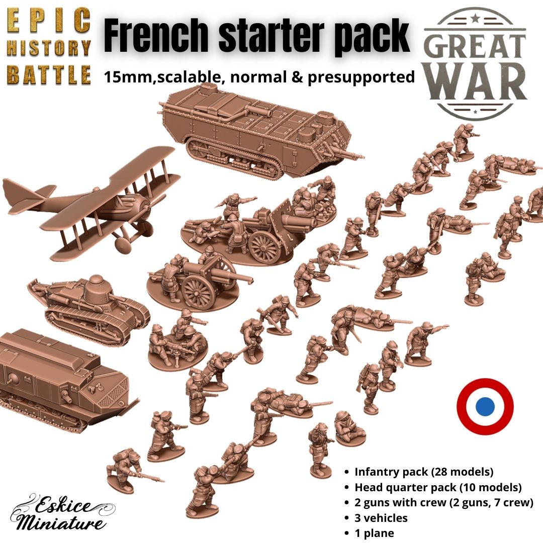 WW1 - French army pack for Epic History Battle