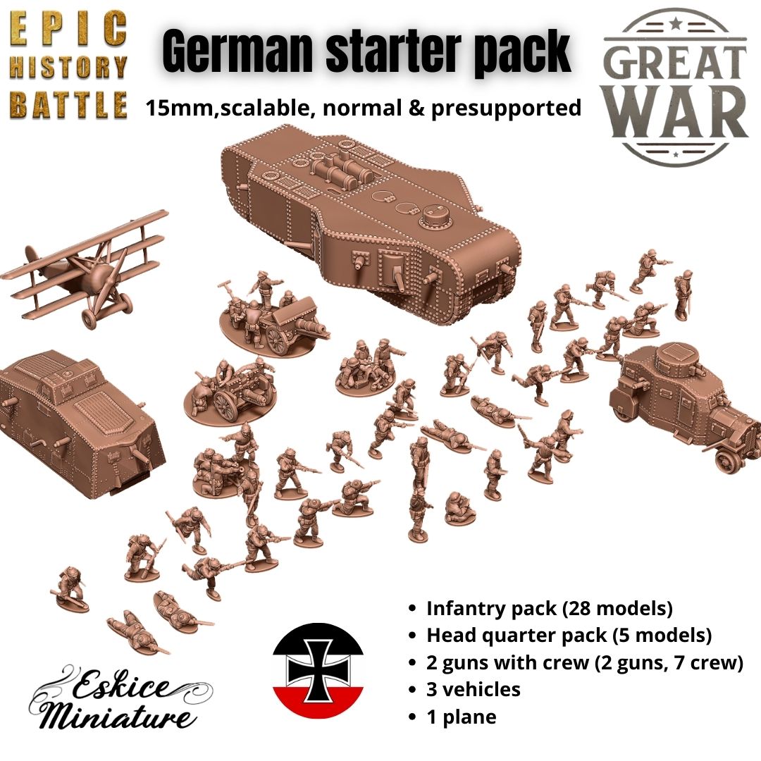WW1 - German army pack for Epic History Battle