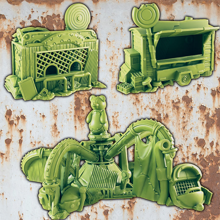 Wasteland Theme Park - Prize Shot, Whirly Ride, Food Cart [SUPPORT-FREE]