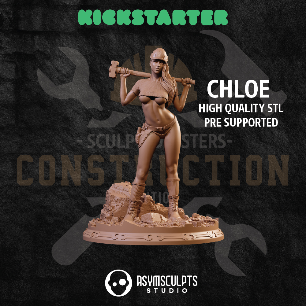 Sculpted Sisters: Construction Edition - Chloe SFW