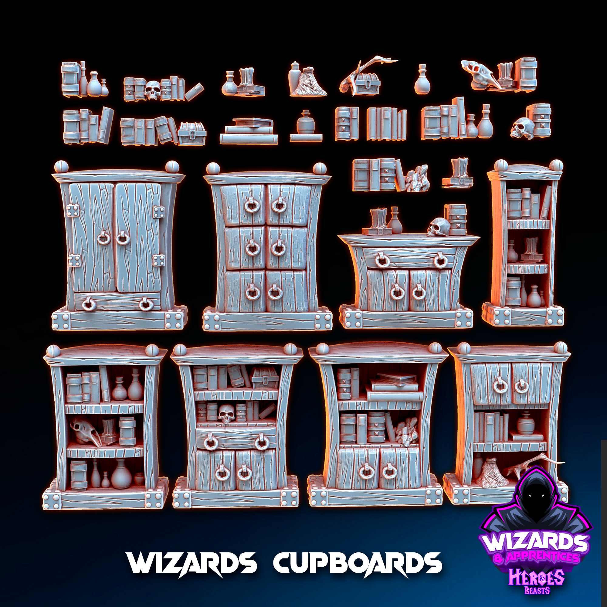 wizards Cupboards and shelves