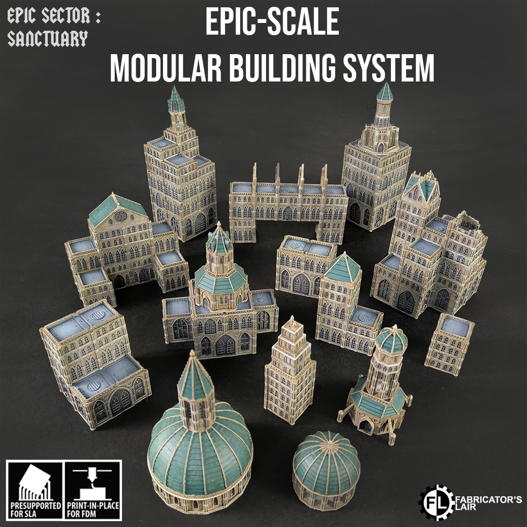 Epic-scale Modular Building System - Grimdark Gothic