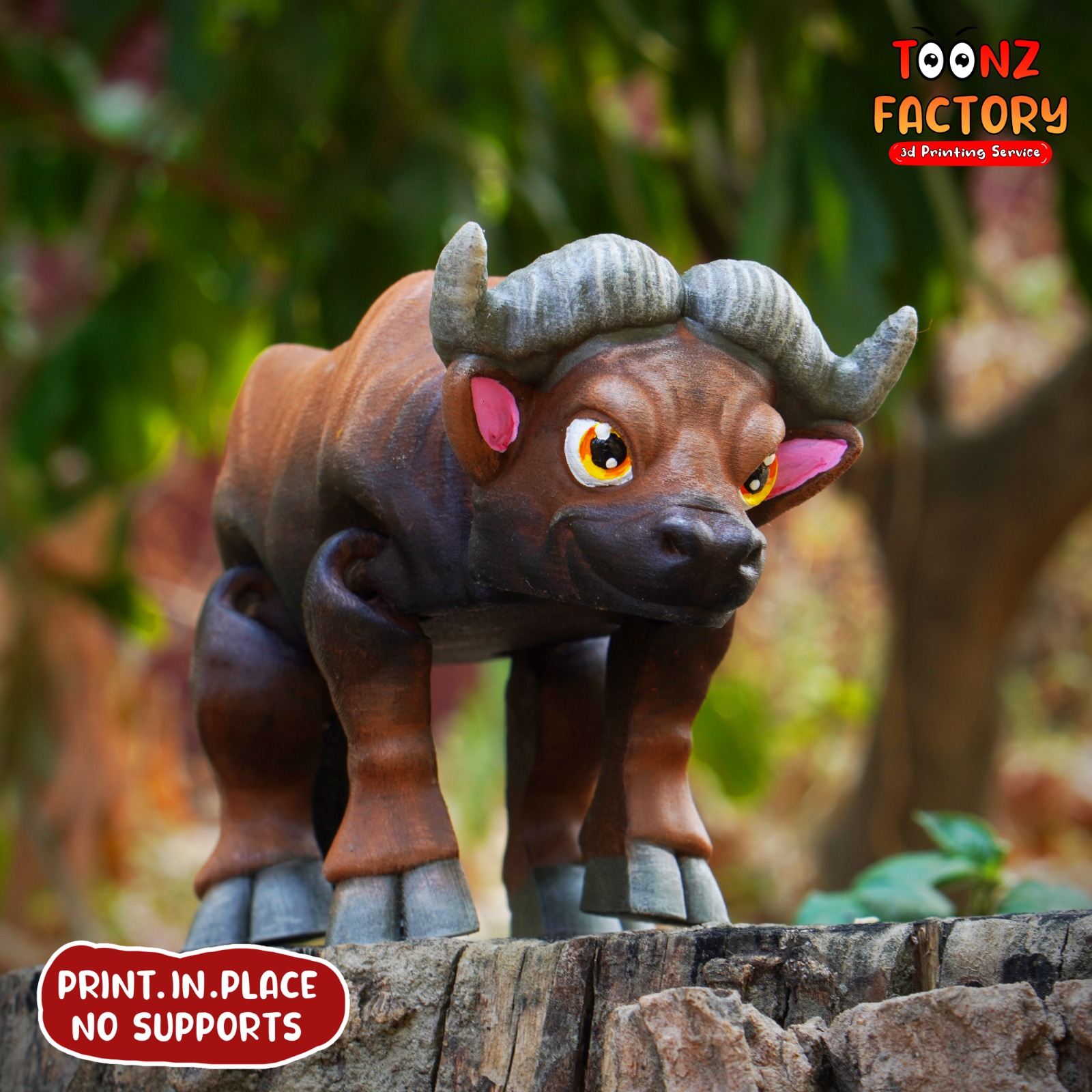 PRINT IN PLACE CUTE FLEXI BUFFALO
