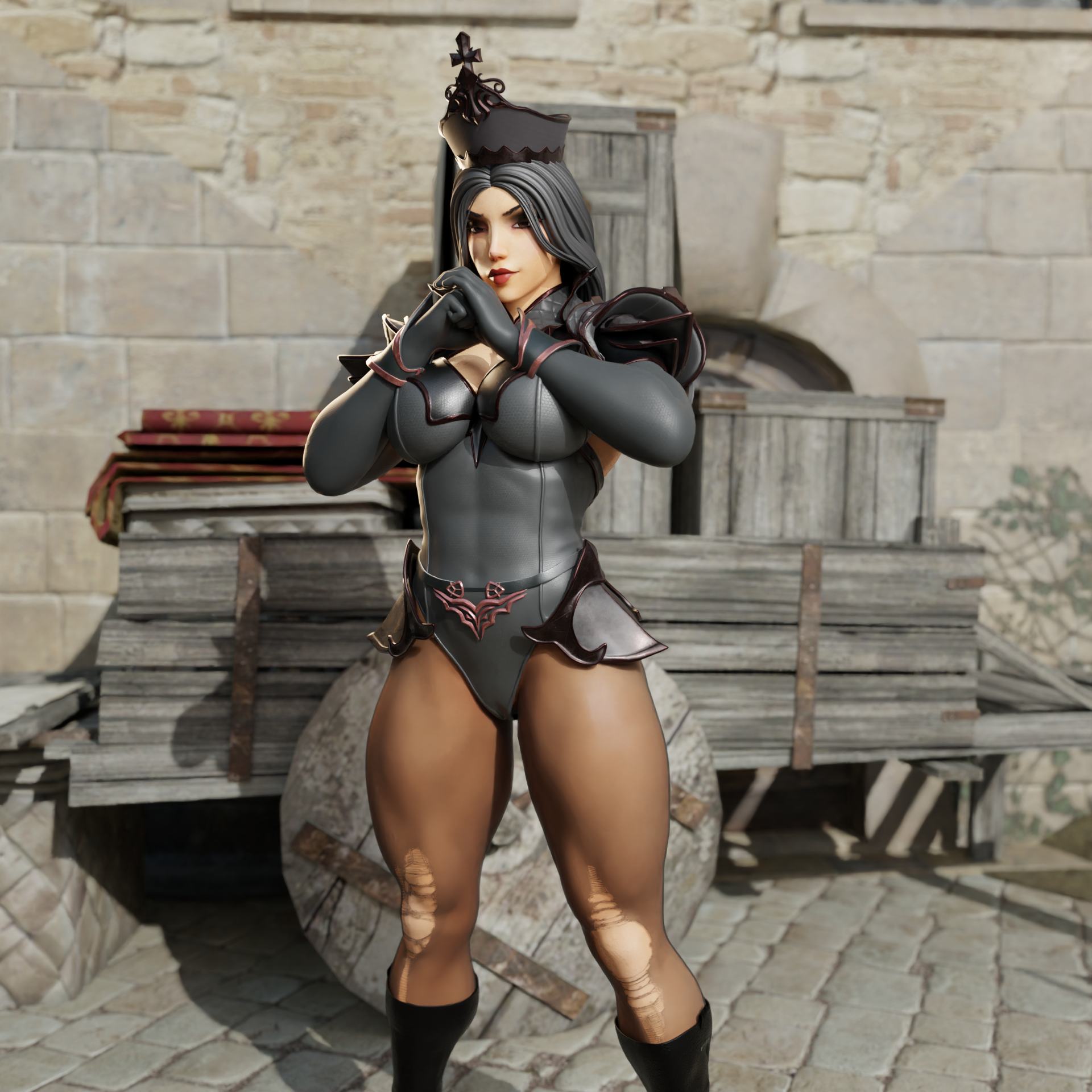 Priestess Bella - Knight of Ditz Act : 2 - presupported - QB Works