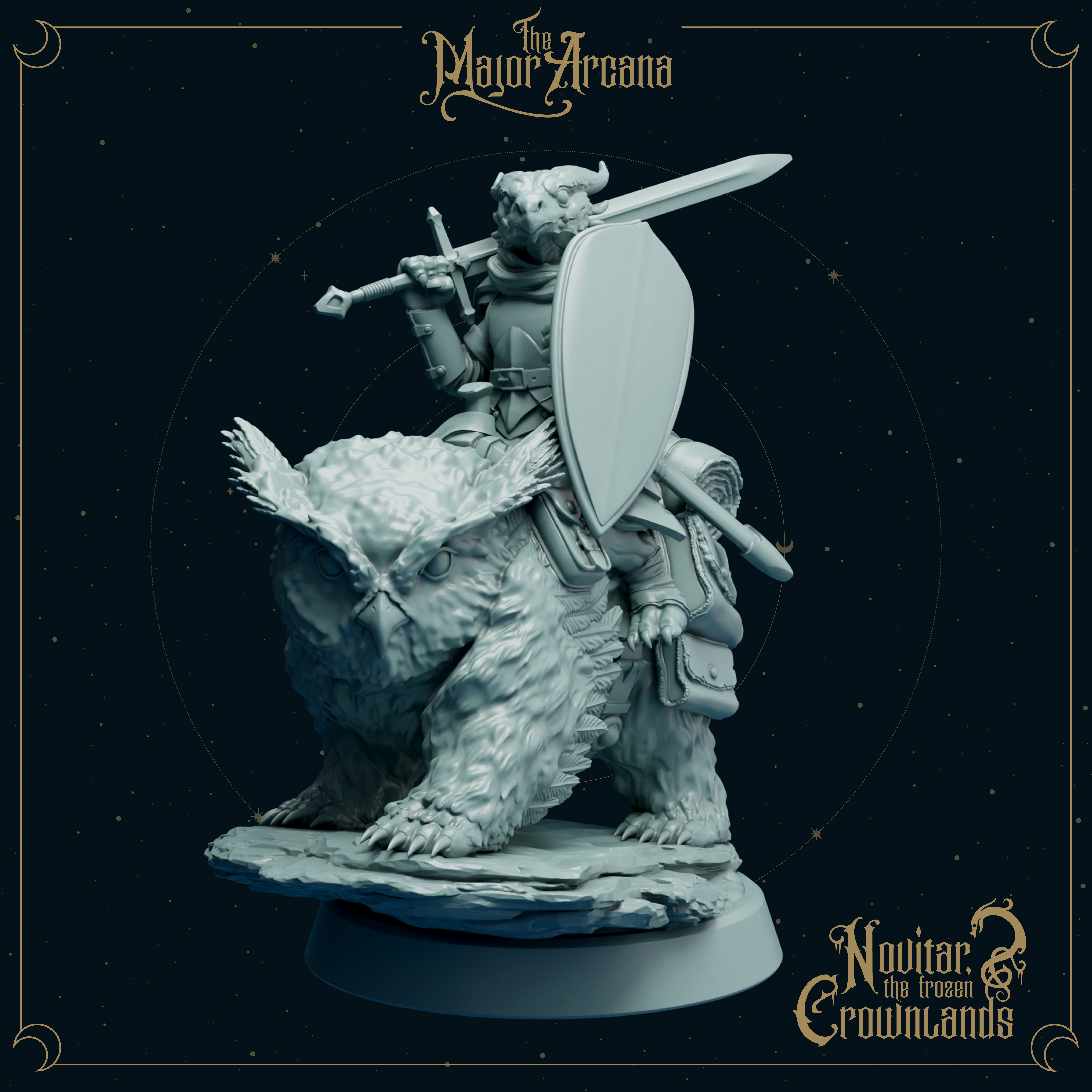 Rikzik & Fluffbeak - Kobold Paladin, Owlbear