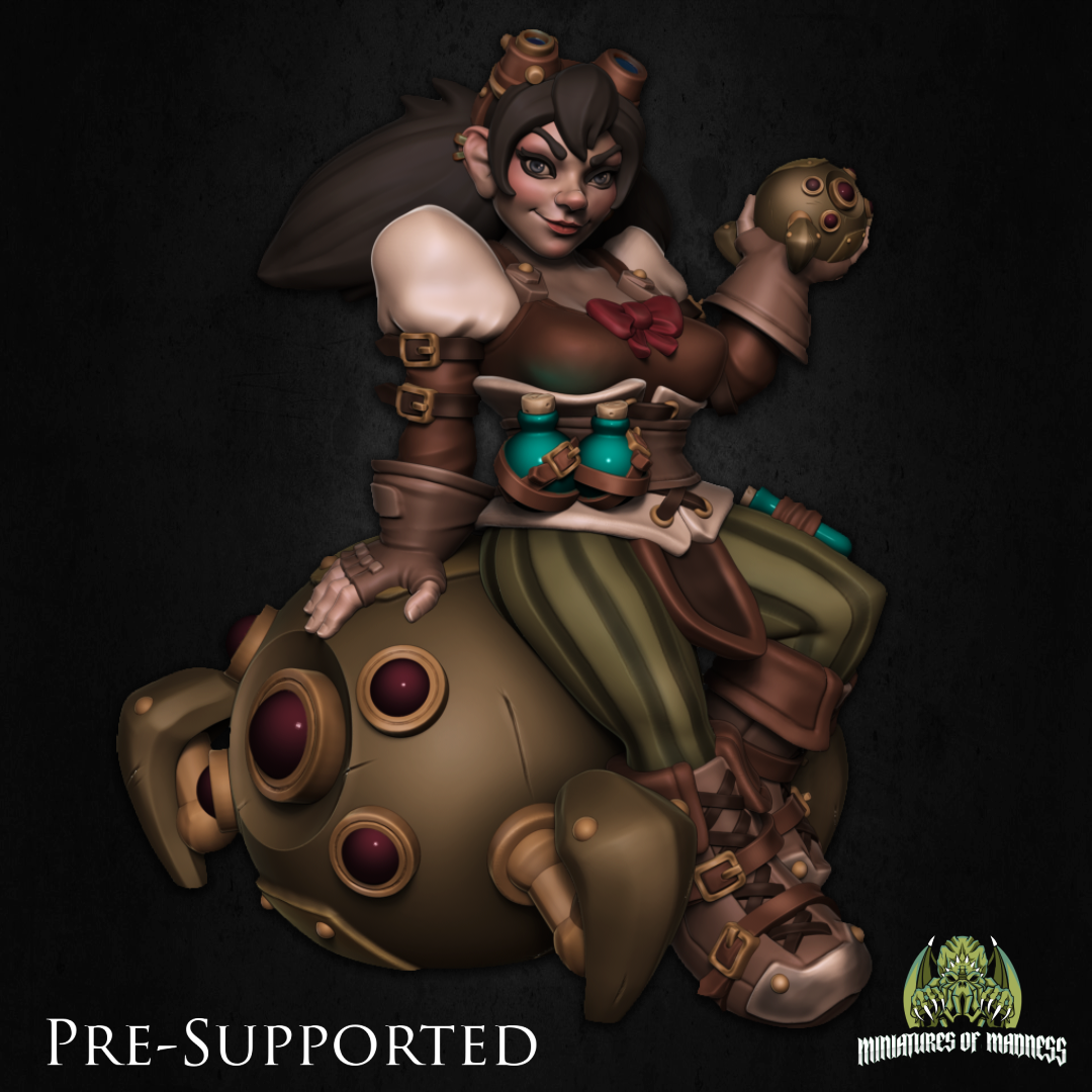 Mizzy The Artificer [PRE-SUPPORTED] Female Dwarf Halfling