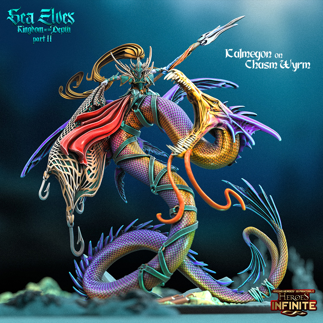 Kalmegon, the Riptide Avatar on Chasm Wyrm