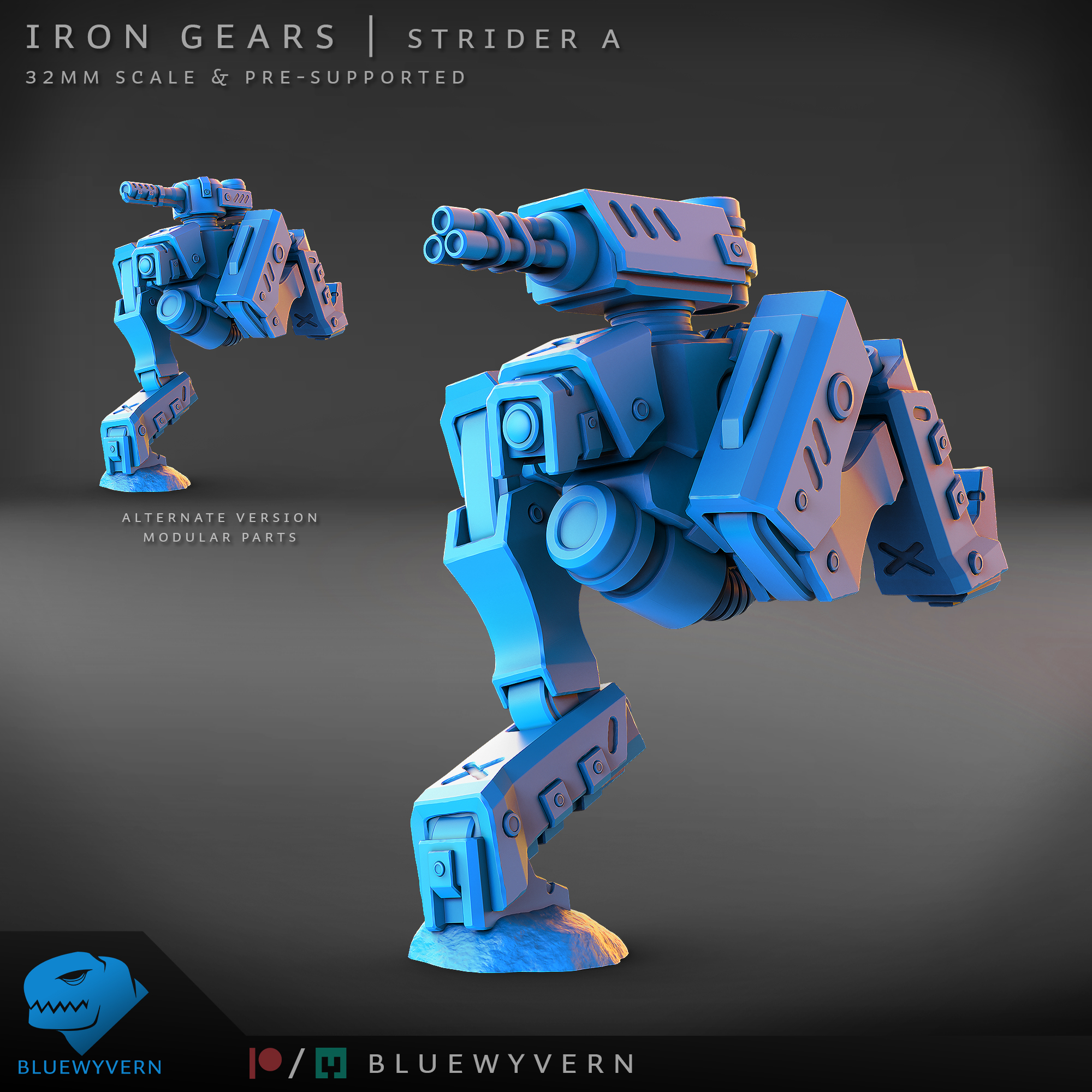 Iron Gears - Strider A (Modular)