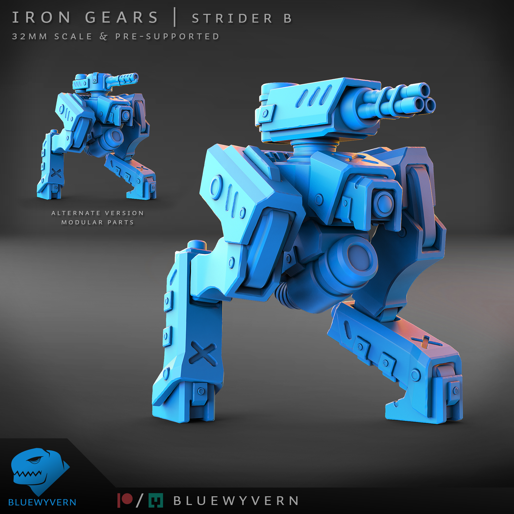 Iron Gears - Strider B (Modular)