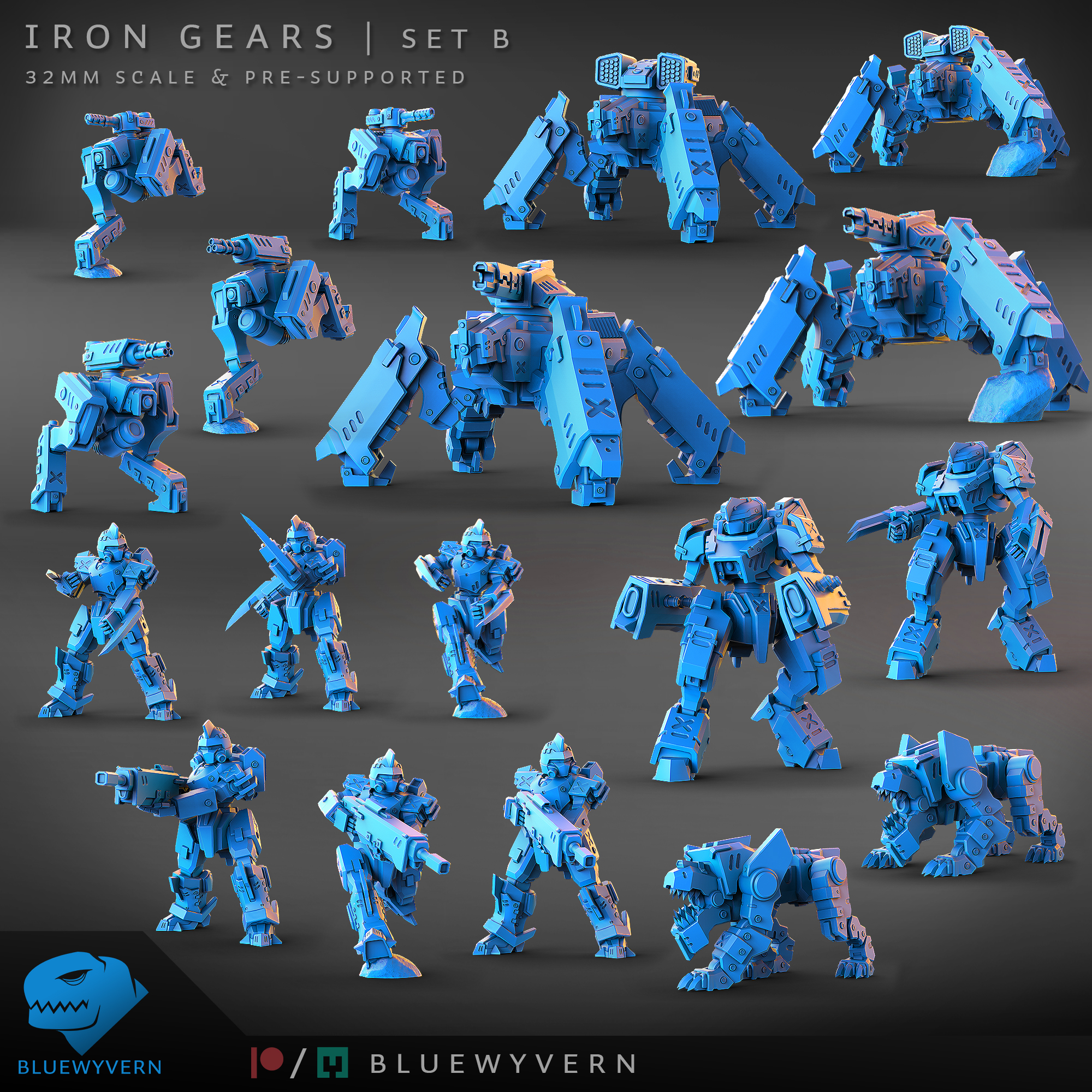 Iron Gears - Complete Set B (Modular)
