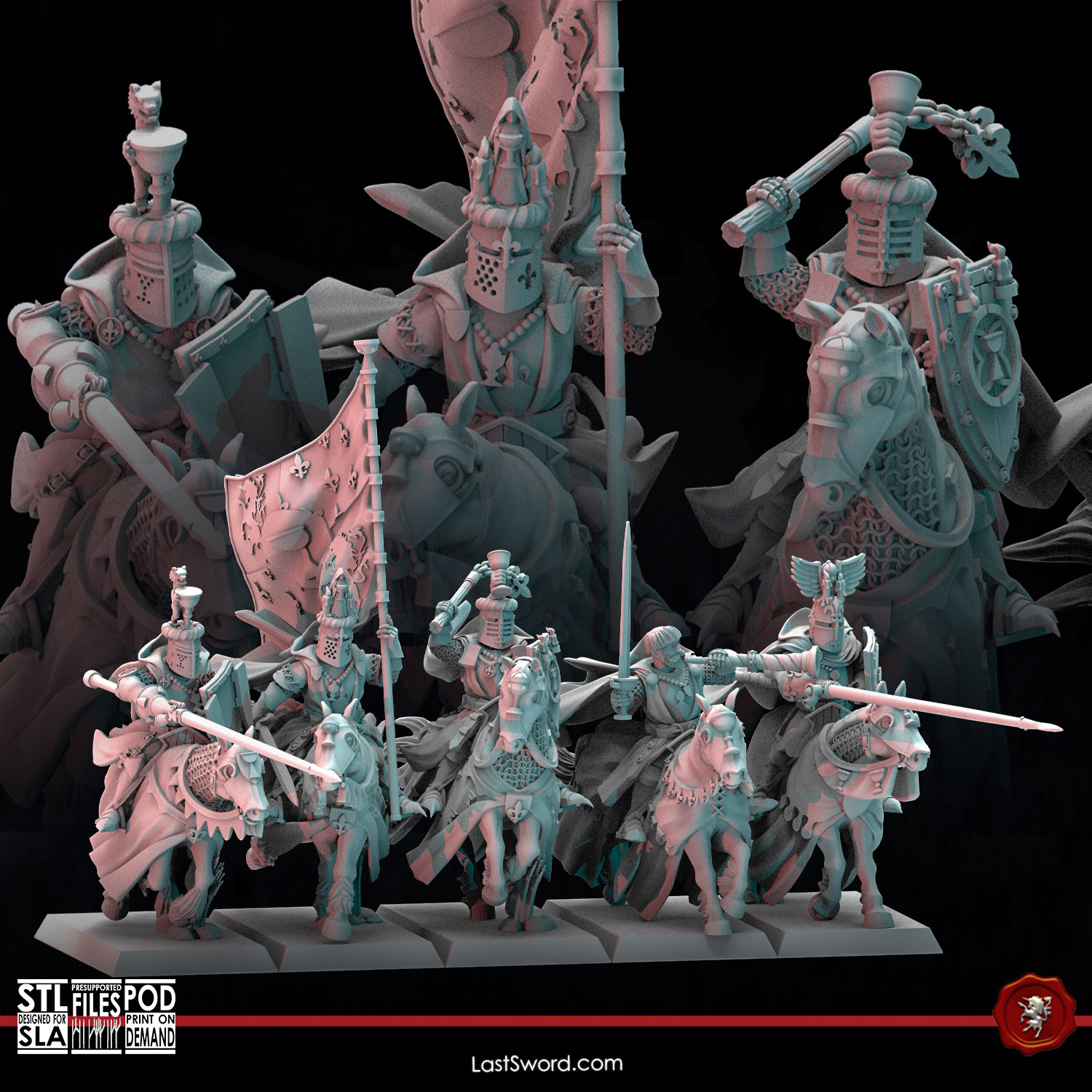 Grail Knights | Pre-Supported | 30mm Fantasy