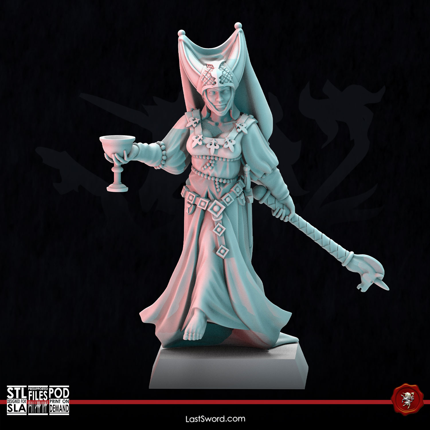 Grail Damsel | Pre-Supported | 30mm Fantasy