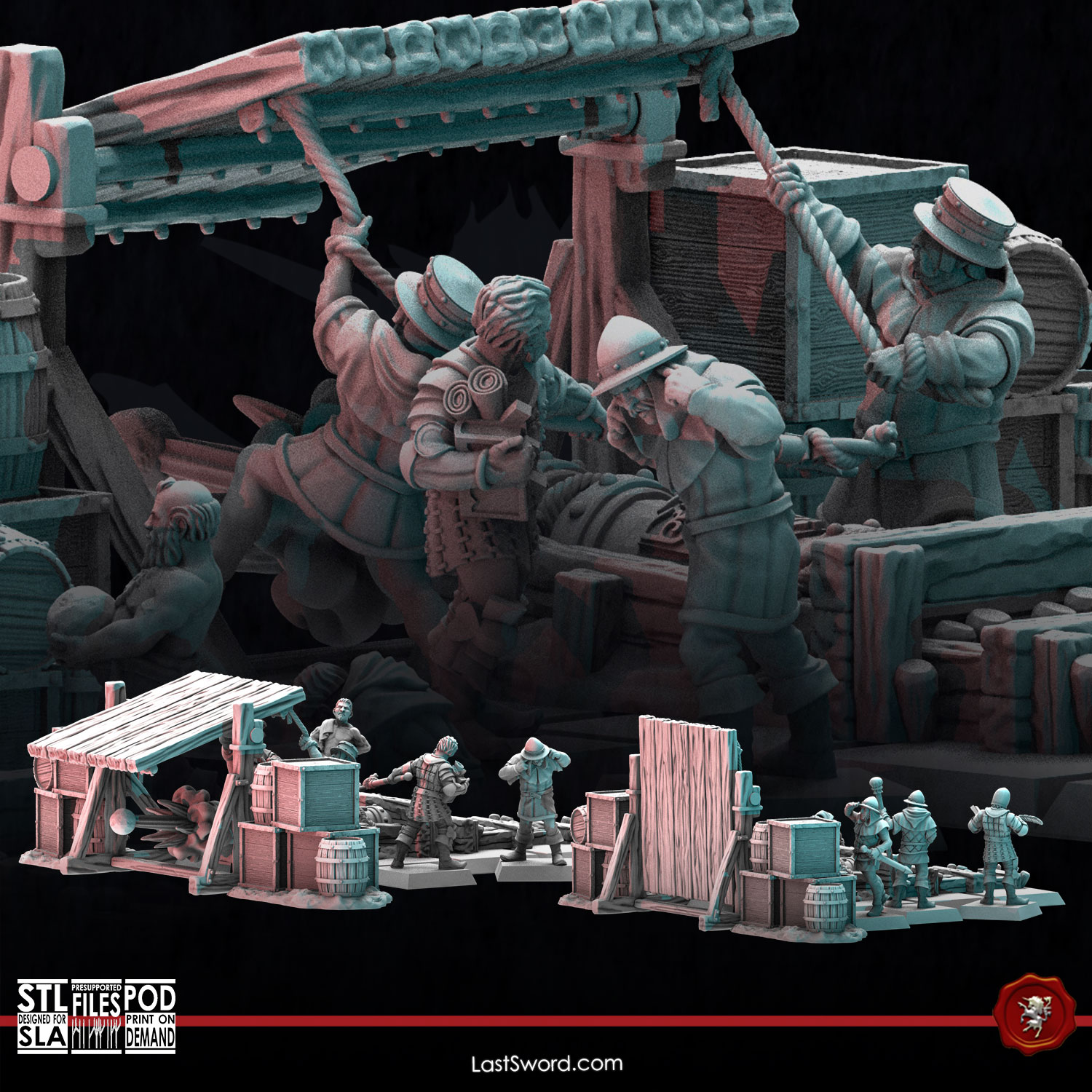 Bombards and Mantlets | Pre-Supported | 30mm Fantasy