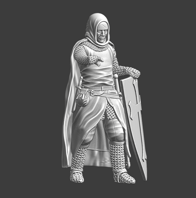 Medieval Hospitaller Knight - Pointing