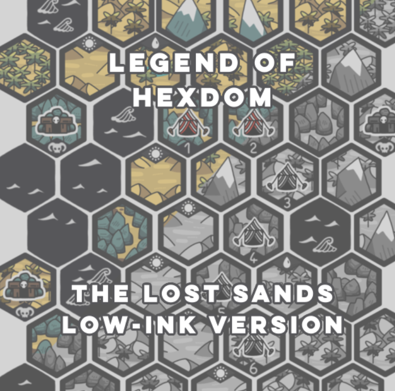Legend of Hexdom - The Lost Sands Campaign - Low-Ink Versions