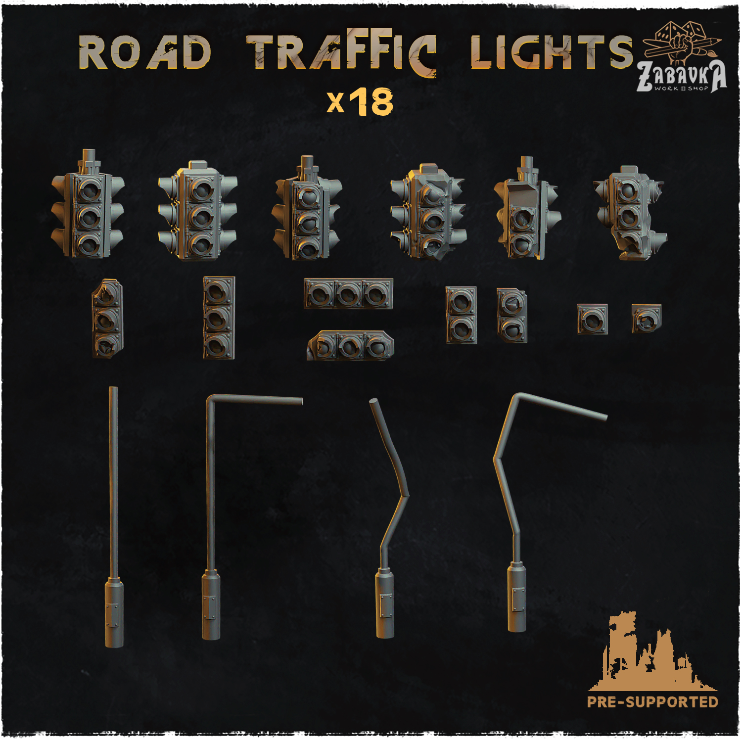 Road traffic lights - Basing Bits 2.0