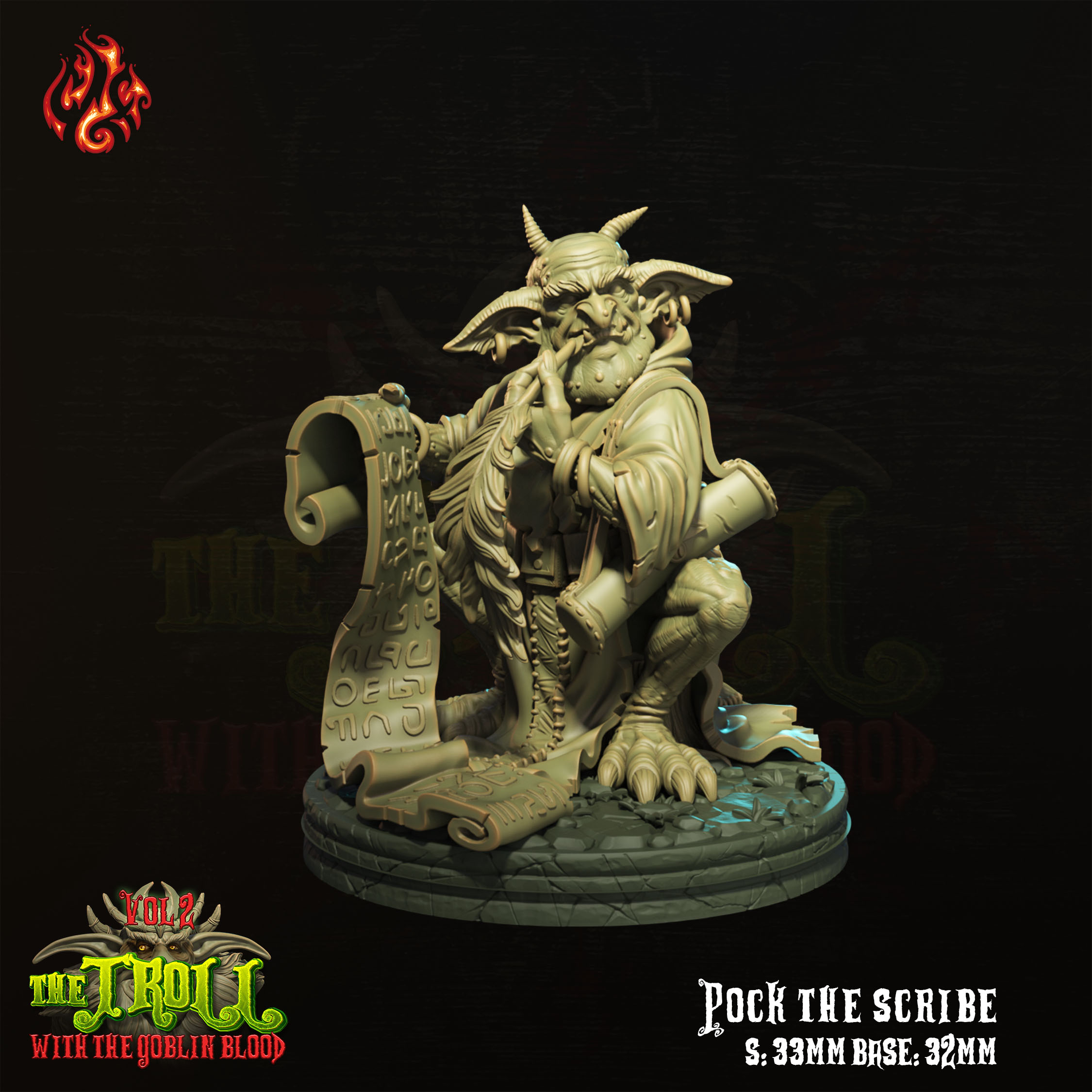 Pock the Goblin Scribe