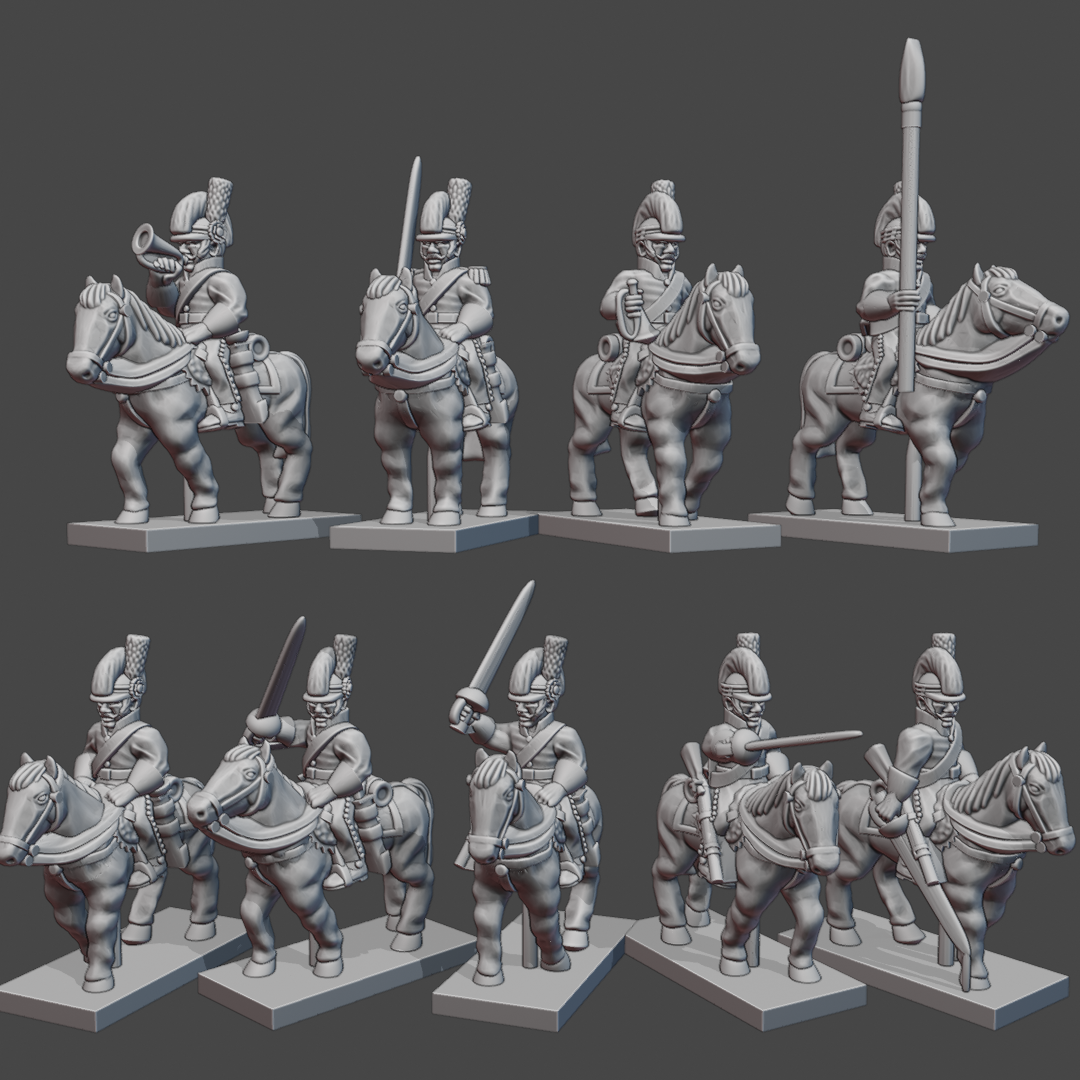 6-15mm Spanish Cavalry in Tarletons NAP-ES-9