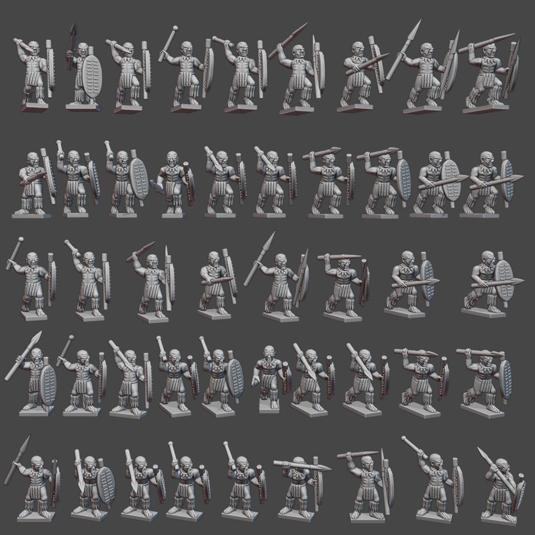 Zulu Married & Unmarried Warriors ZU-2