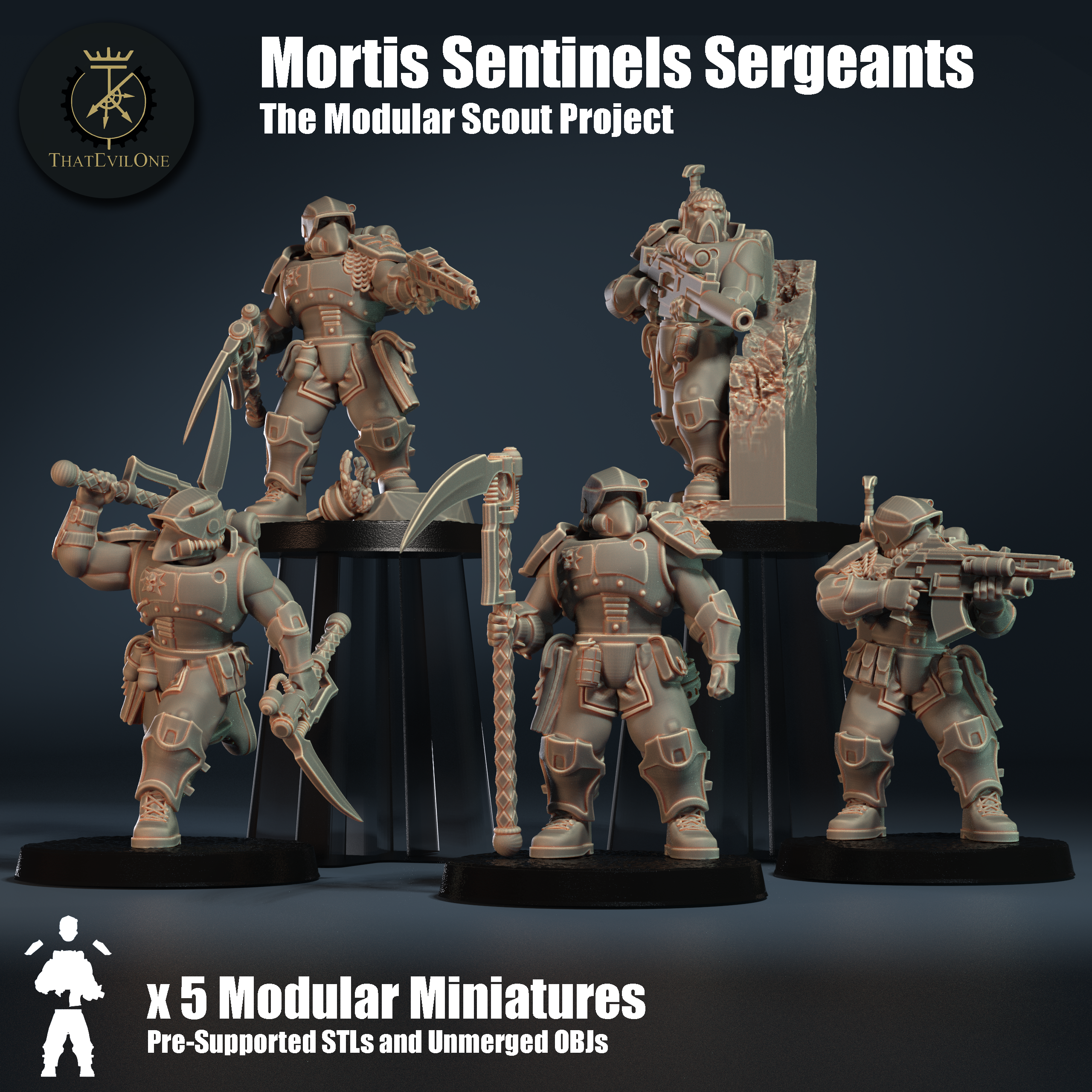 Modular Scout "Mortis Sentinels" Sergeants - Presupported