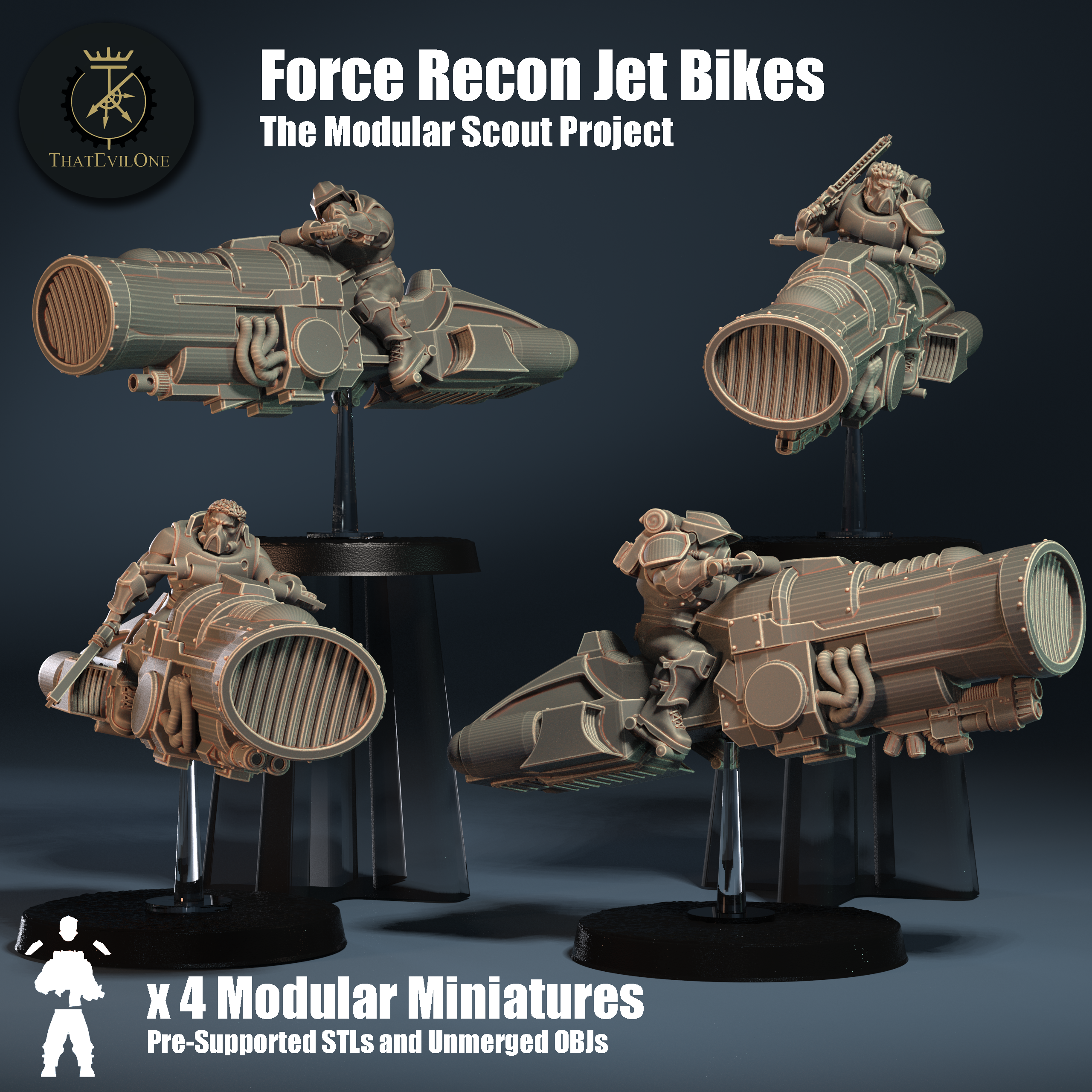 Modular Scout Jetbikes - Presupported