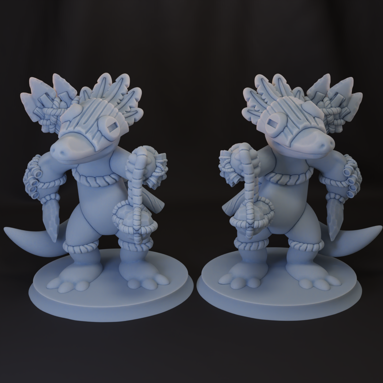 Kobold tribal hunting party trapper