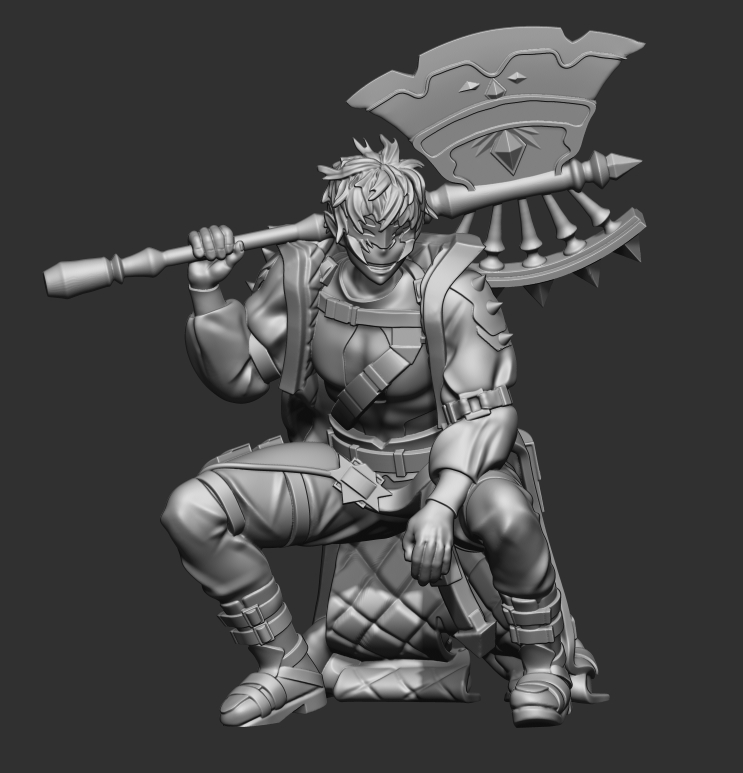 Holostars Crimzon Ruze 32mm Fan Sculpt