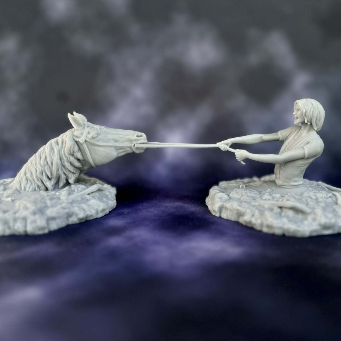 Atreyu and Artax, Swamp of Sadness Desk/Home Decor, The Neverending Story