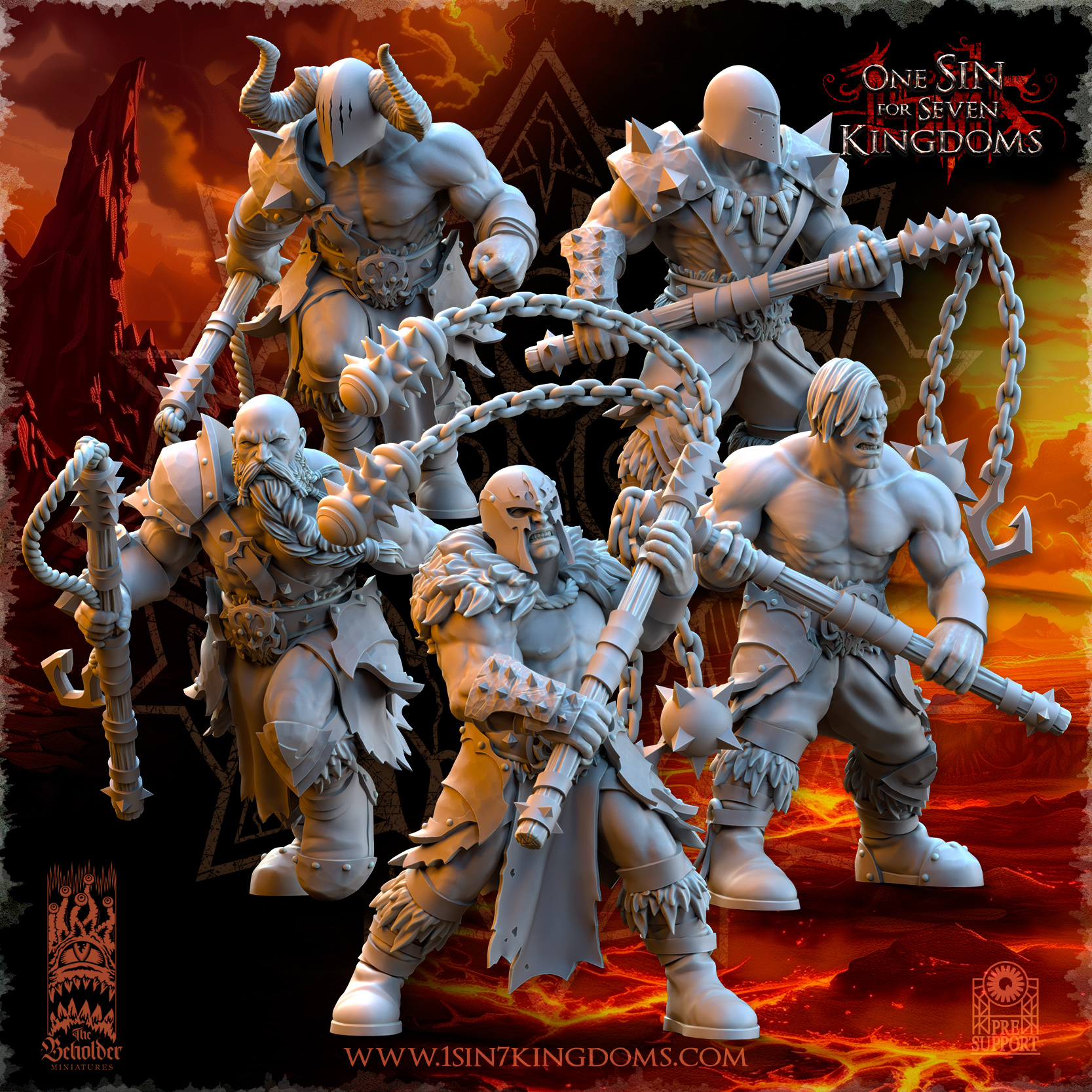 Realms of Mayhem Barbarian Despoilers with Flail