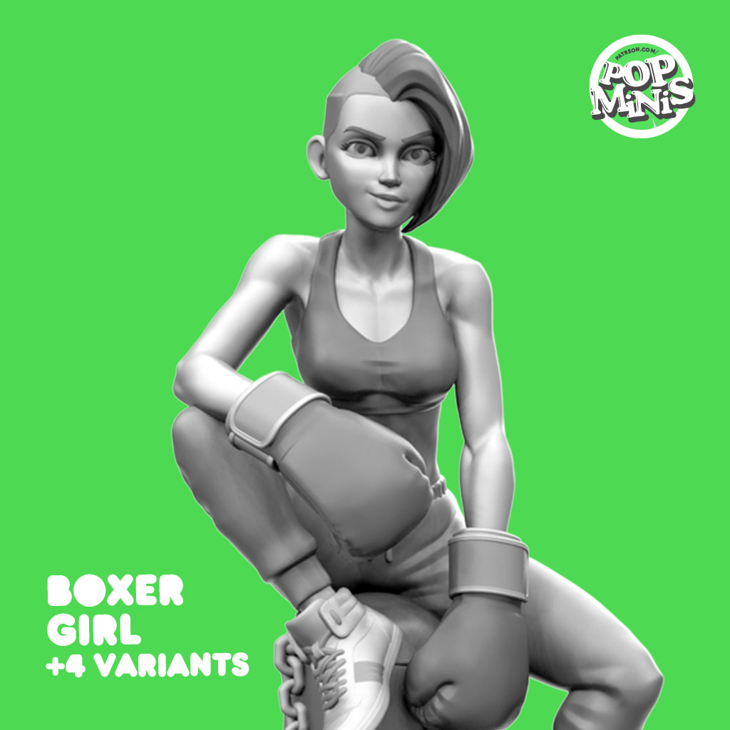 Boxer Girl by PopMinis
