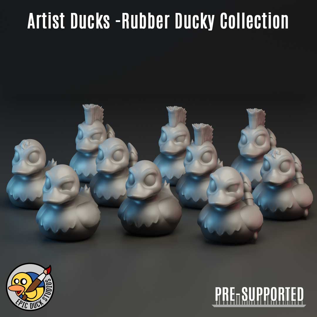 Artist Ducks - Art Toy Rubber Ducks for Painters