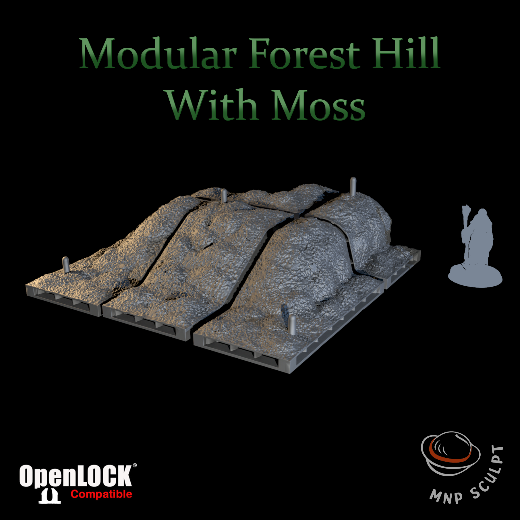 Modular Forest Hill With Moss