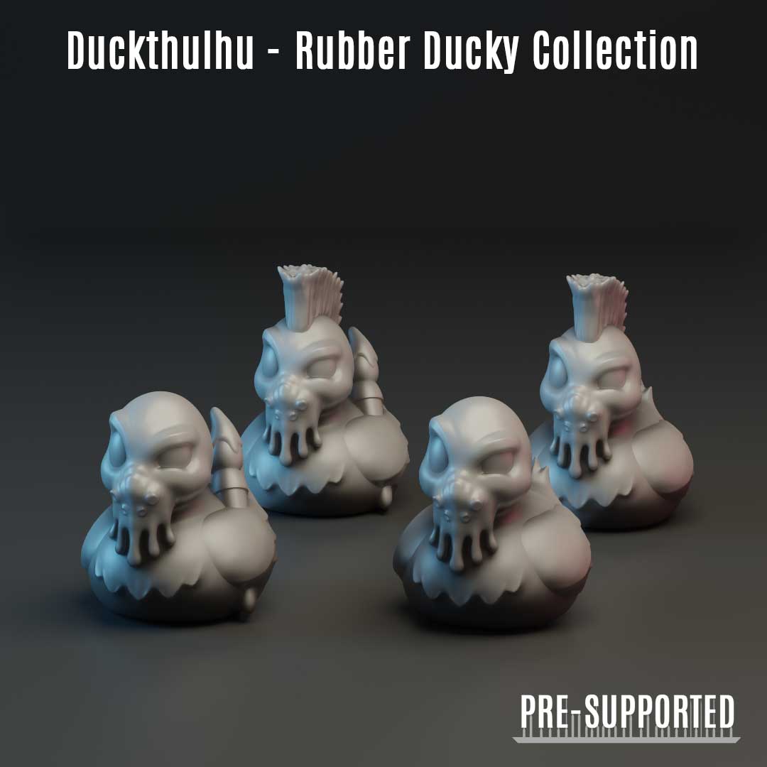 Cthulhu Ducks - Art Toy Rubber Ducks for Painters