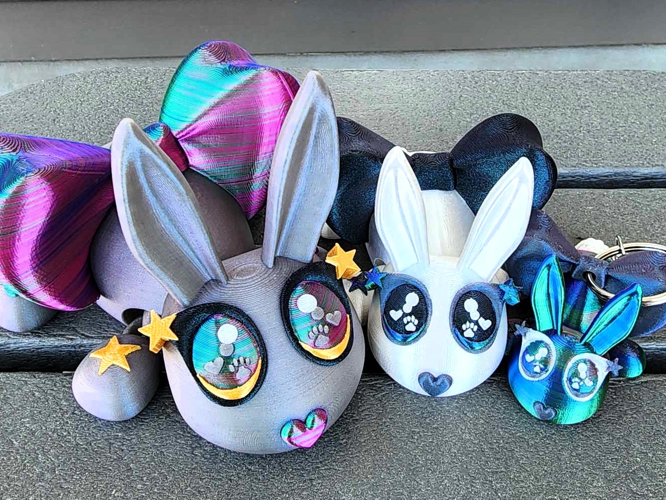 Dazzling Bunny Flexi and Keychain Non-commercial