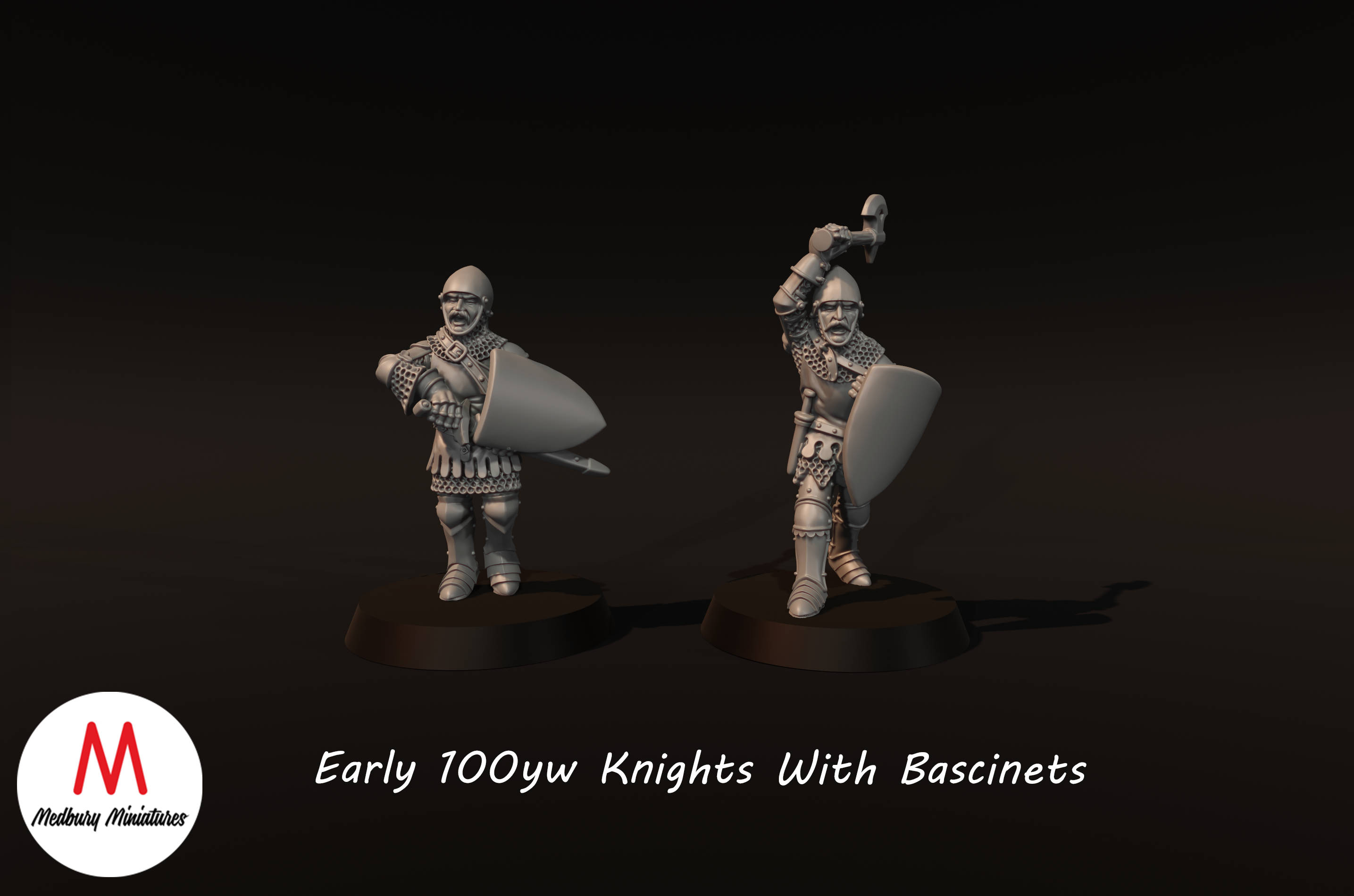 Early 100yw Knights With Bascinets