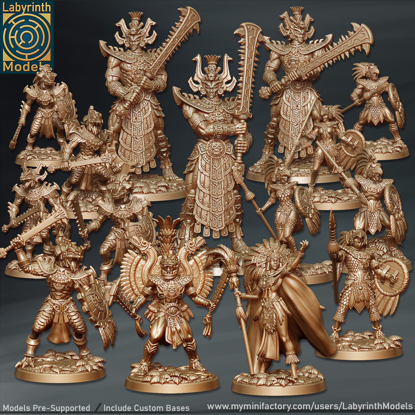 Aztlan Dynasty Collection Vol. 1 - 32mm scale