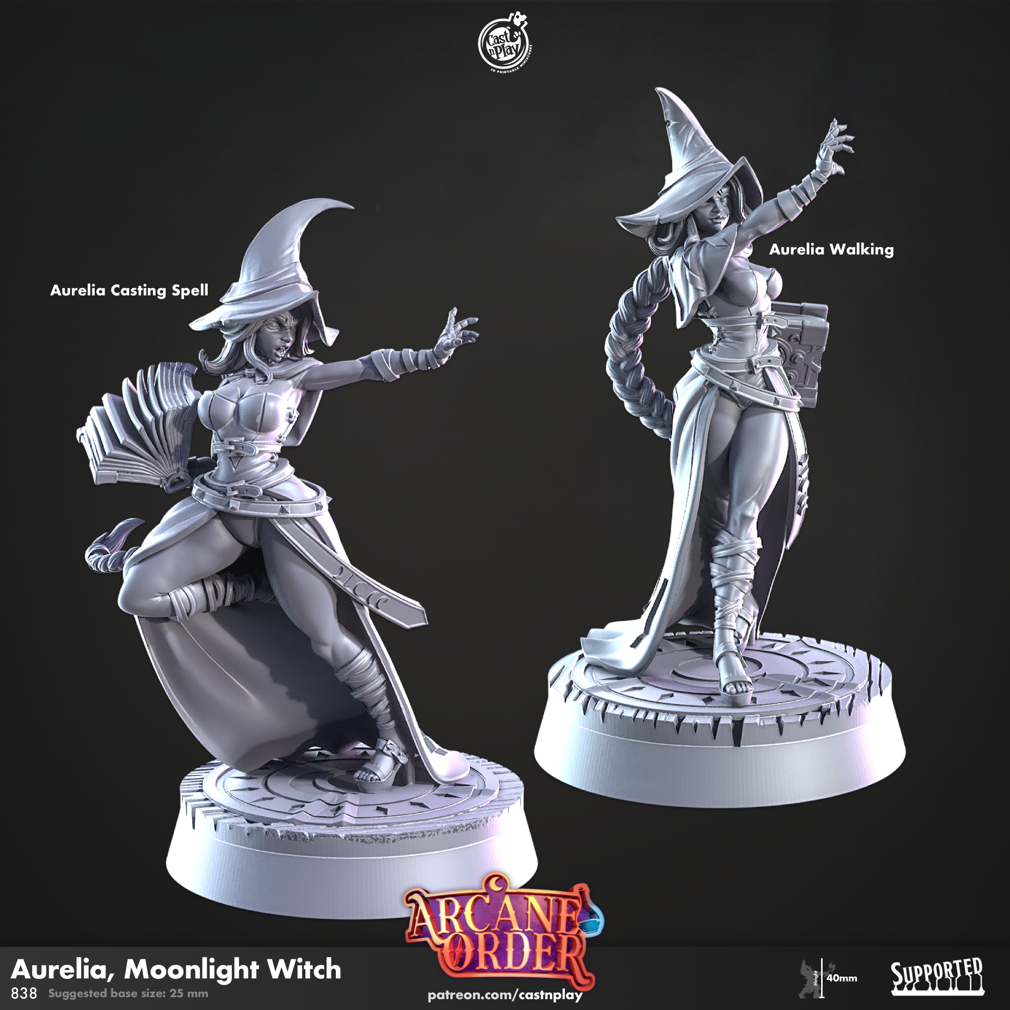 Aurelia, Moonlight Witch (Pre-Supported) | Cast n Play