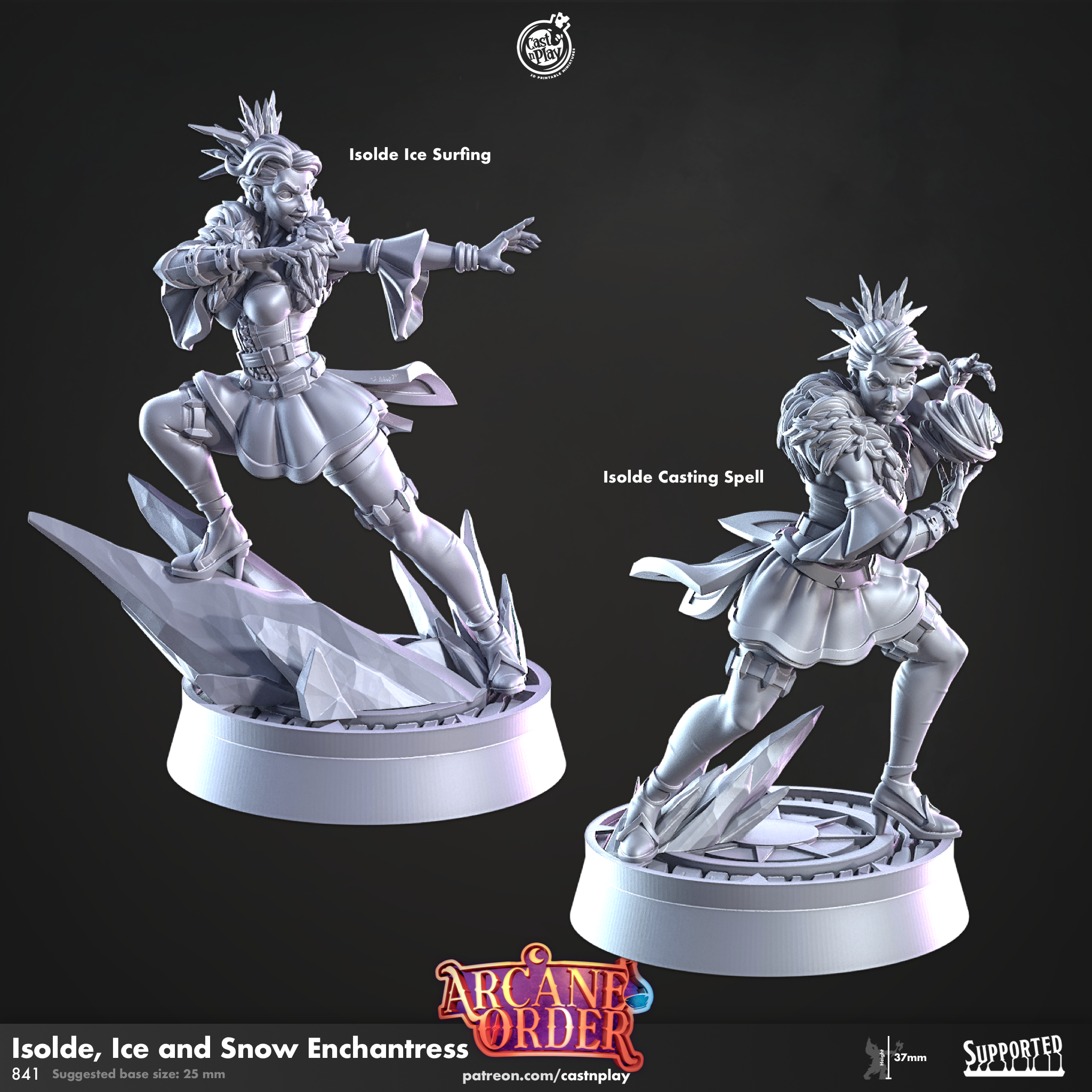 Isolde, Ice and Snow Enchantress (Pre-Supported) | Cast n Play