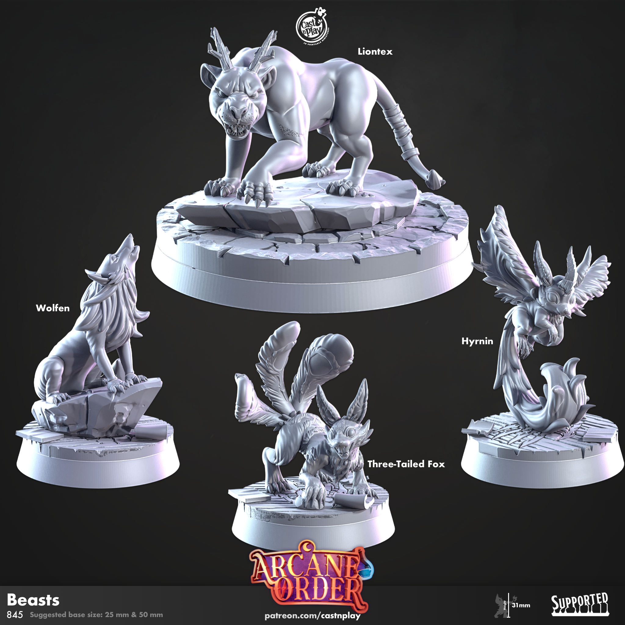 Beasts (Pre-Supported) | Cast n Play
