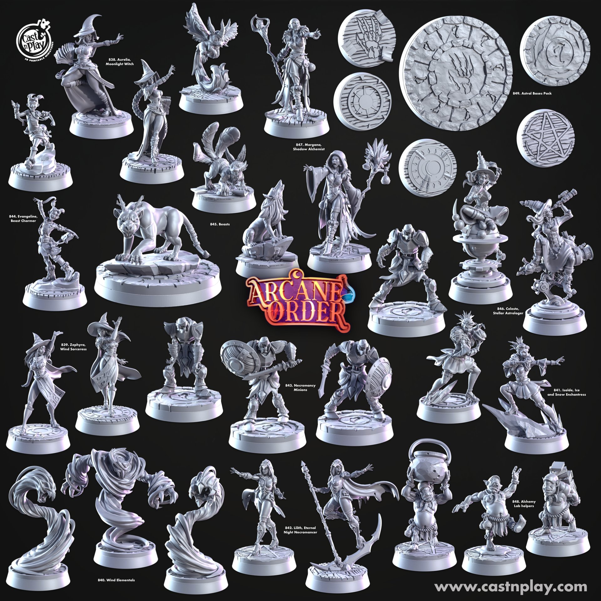 Arcane Order (Set) (Pre-Supported) - DnD | Cast n Play