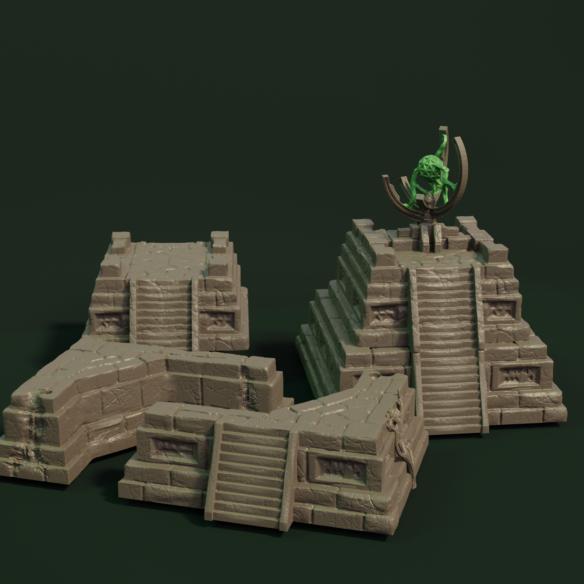 jungle Pyramid multi-part terrain set